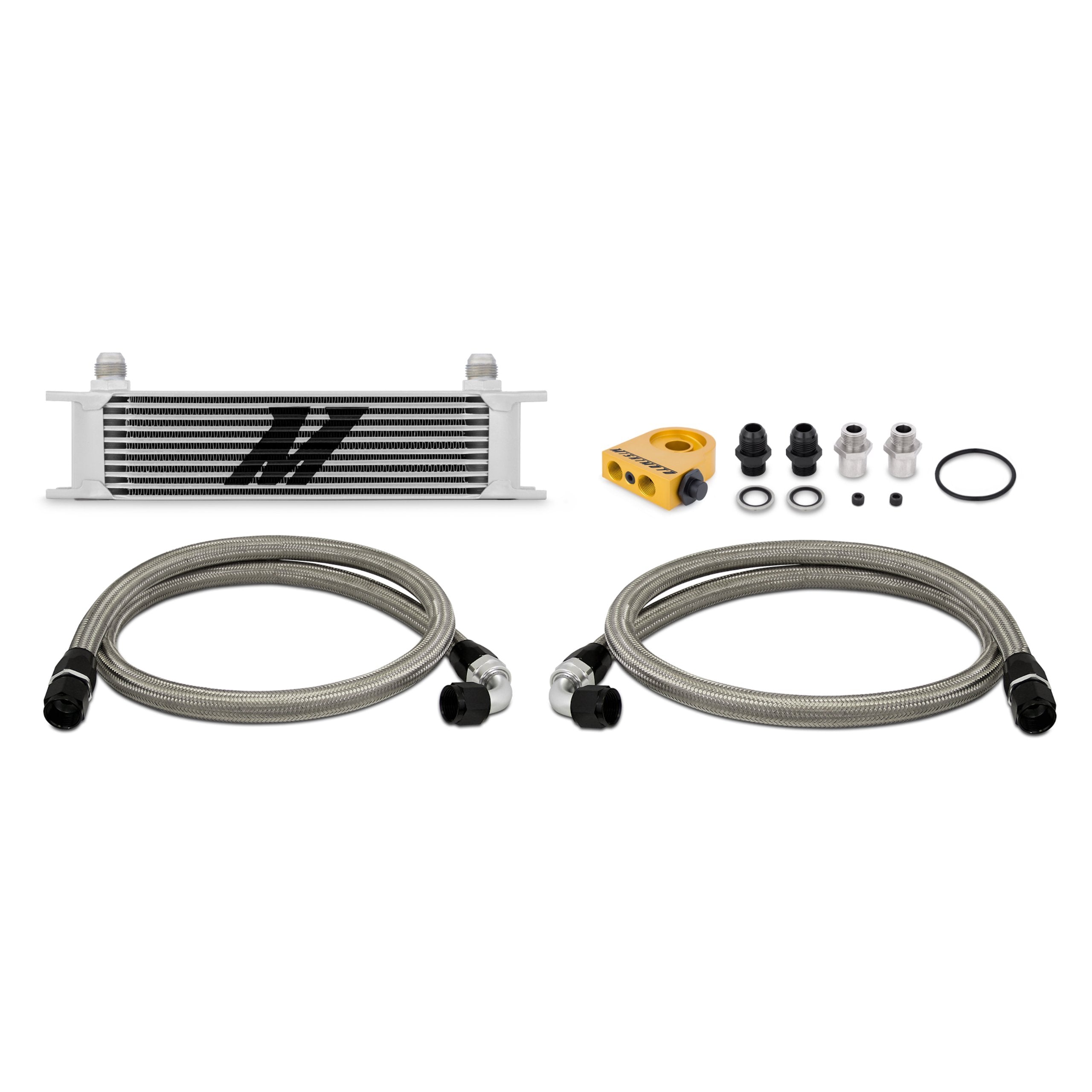Universal Mishimoto 10 Row Oil Cooler Kit