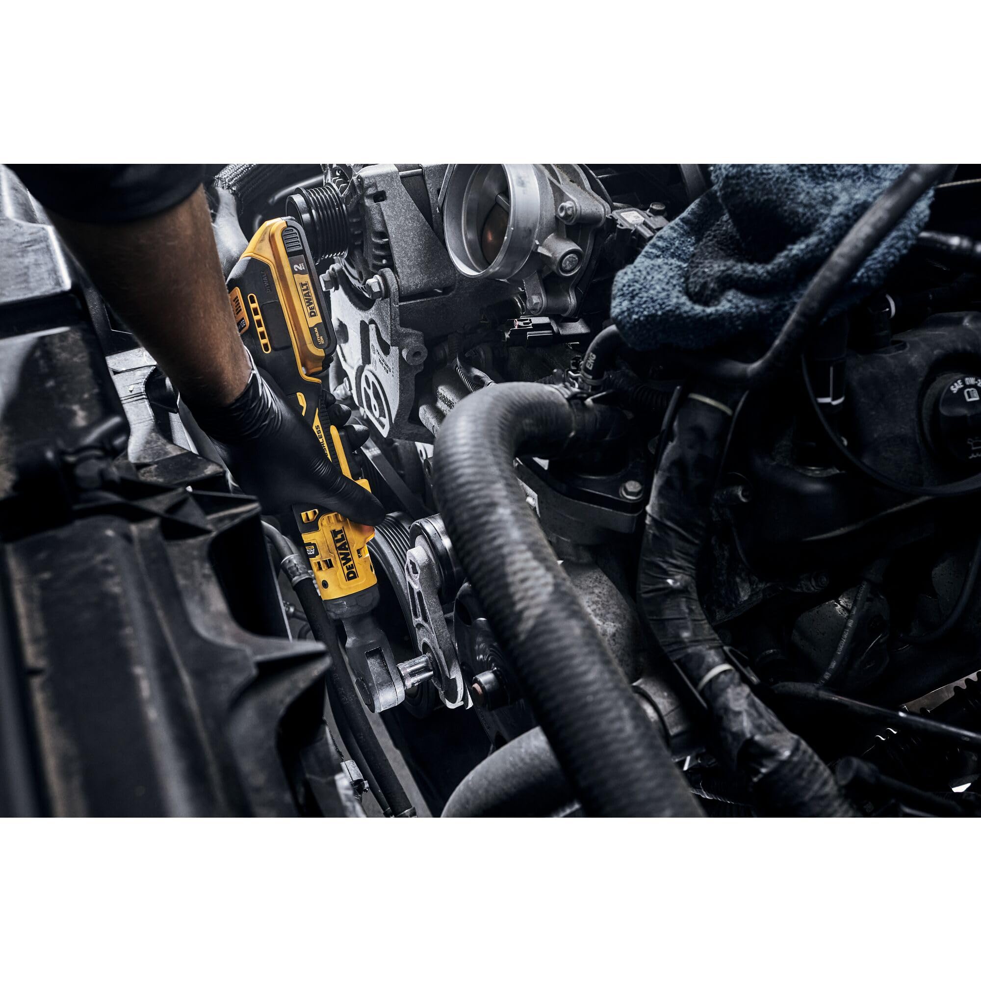 20V MAX* DEWALT ATOMIC Cordless Ratchet, Brushless, 3/8 in., Tool Only (DCF513B)