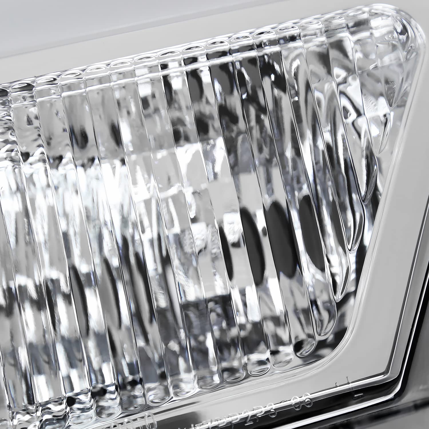 Chrome Headlights SPEC-D TUNING w/LED Tube Compatible with 2009-2014 Ford F150 F-150, Left + Right Pair Headlamps Assembly