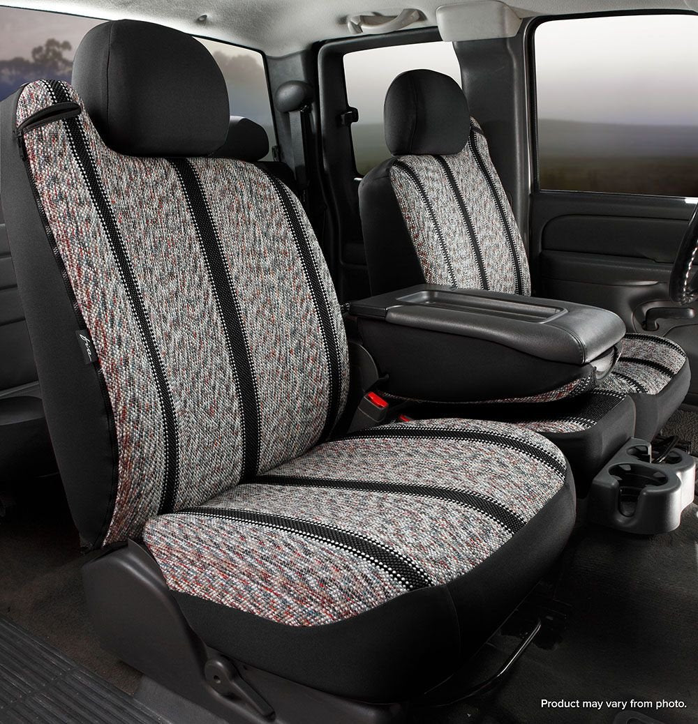 Custom Fit FIA TR47-17 Black Front Seat Cover Split Seat 40/20/40 - Saddle Blanket, (Black)