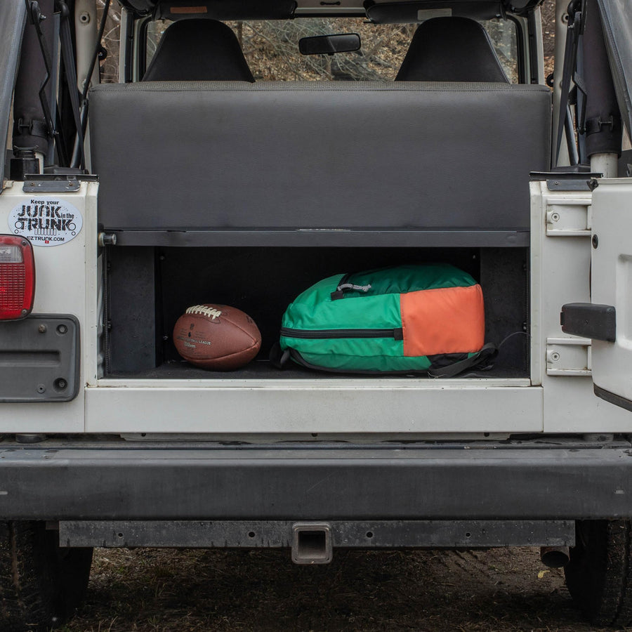 Folding Security Trunk/Storage Box EZTrunk for TJ 1997-2006 by EZ4X4 Patented & Patent Pending