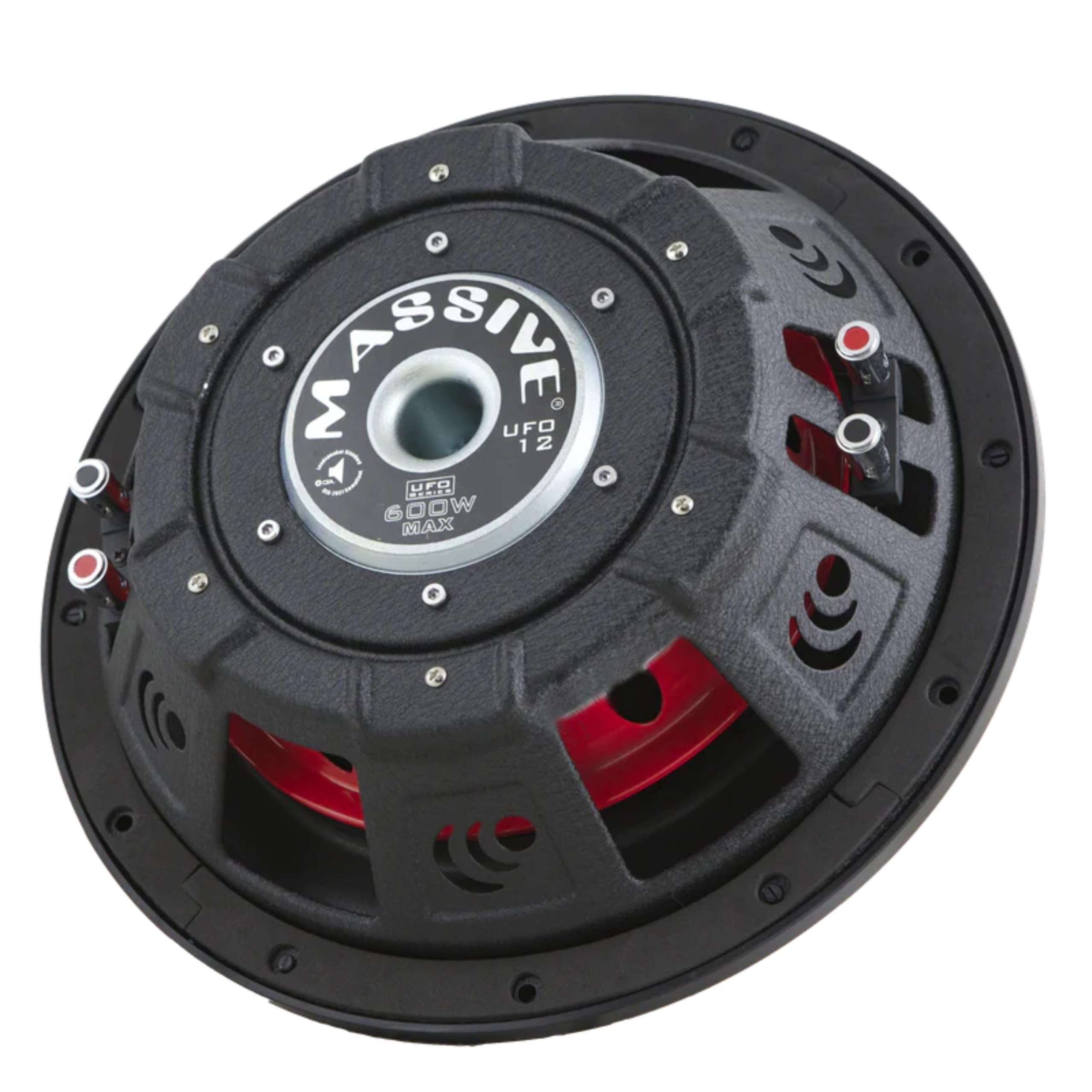 12" Massive Audio 300W RMS 4-Ohm DVC Shallow Subwoofer UFO Series / UFO12V2