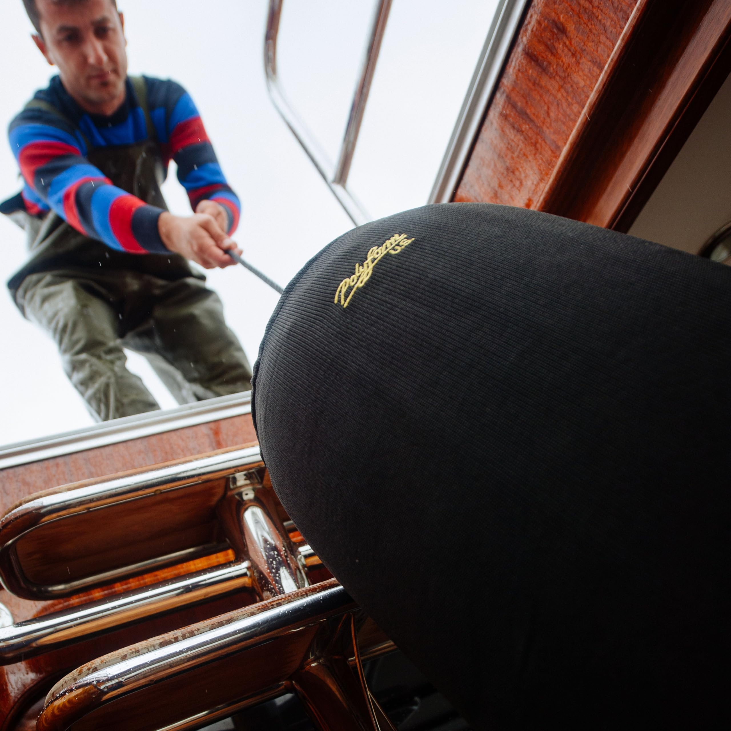 Black Polyform Elite Boat Fender Cover EFC-3