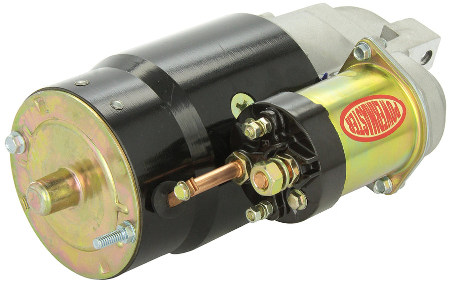 Starter Powermaster, Original Look Hi-Torque Retro, Direct Drive, Natural, 153 Tooth Flywheel, Straight Bolt, GM V8, Each