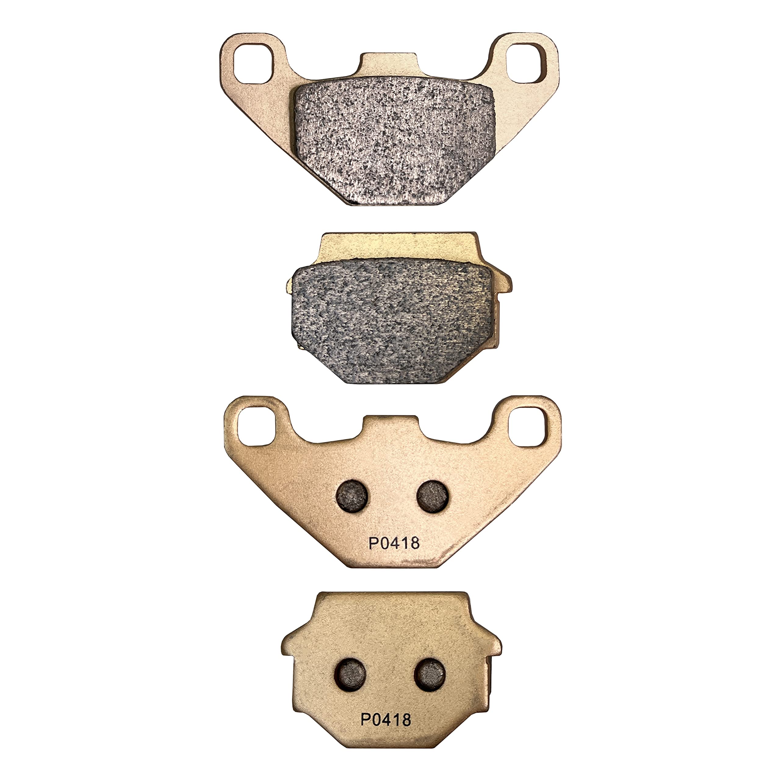 Demon Rear Left/Right Sintered Brake Pads Compatible for Yamaha/Kawasaki, Tecate/Raptor/Grizzly, High Density Sintered Metallic Material Better Grip (See Fitment Details in Description)