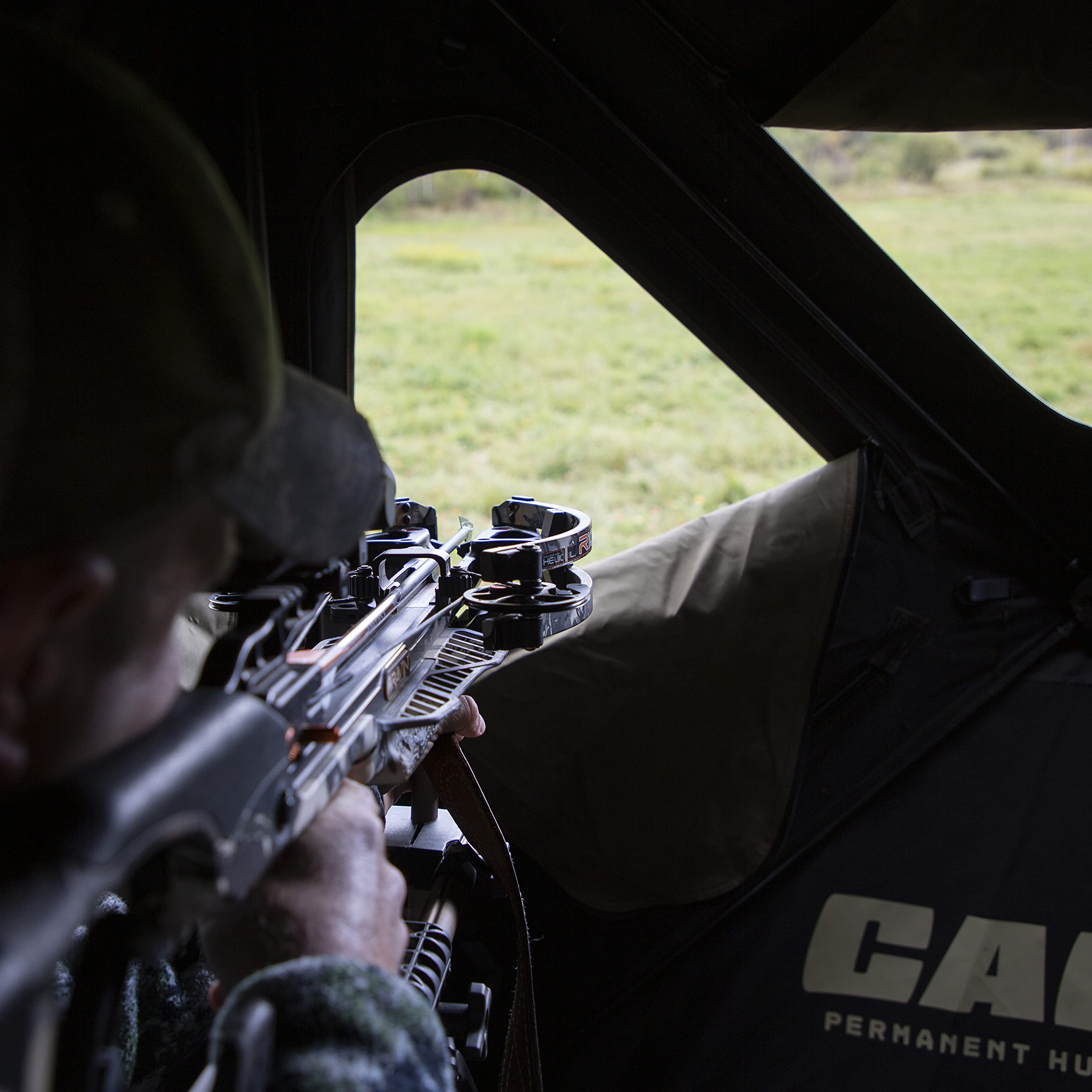 Permanent CAGE™ Hub Blinds, R30 Blind Permanent Hub, Hunting Blind, Durable, Rigid Framework, Pop-Up Hub System, Withstand™ All-Weather Fabric, 3-Person, 76" x 66" x 66", CBR30T