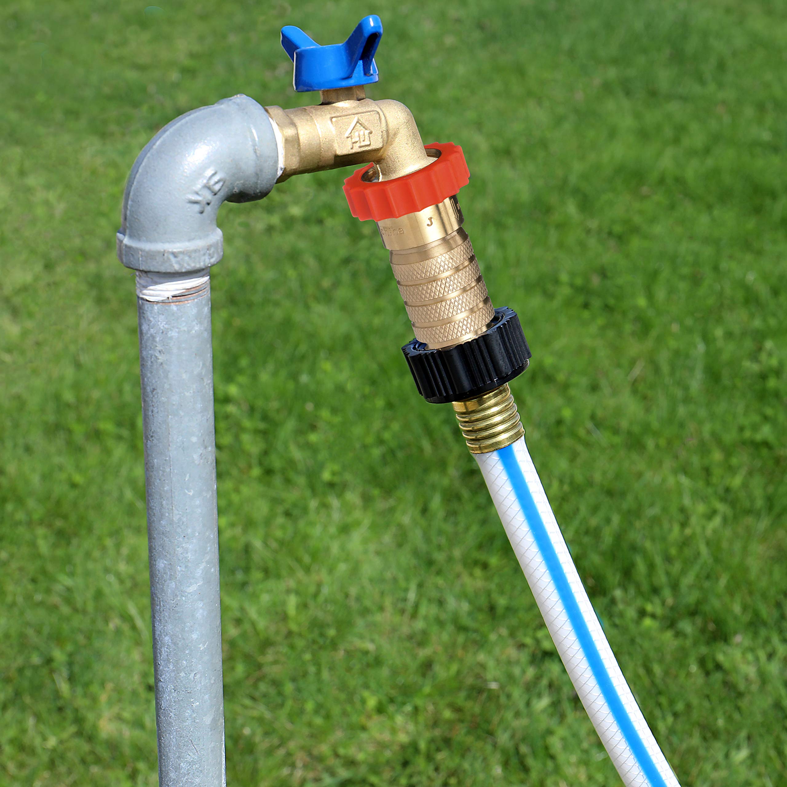 Valterra Hi-Flow RV Water Regulator, Lead-Free Brass Water Regulator for Camper, Trailer, RV Plumbing System, 50-55 psi
