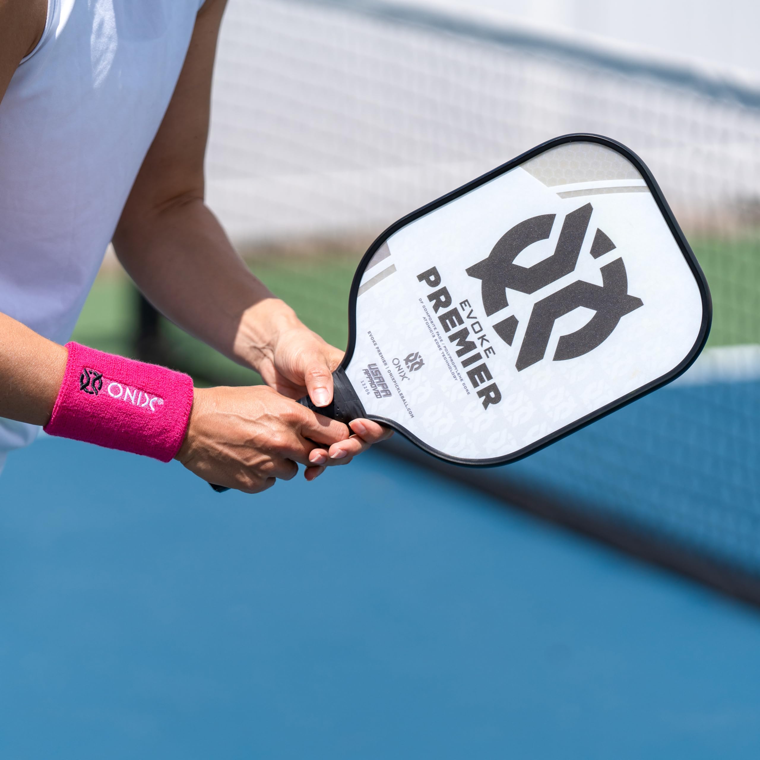 Pickleball Onix Sweat Absorption Wristband — Pink