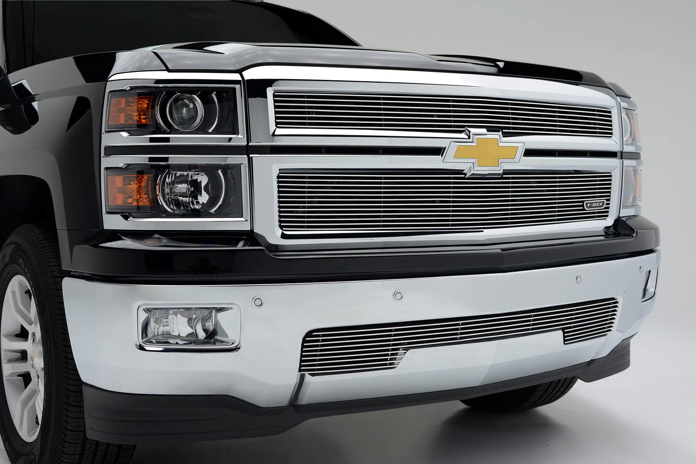 Billet Series T-Rex 21117 Polished Main Grille for Chevrolet Silverado