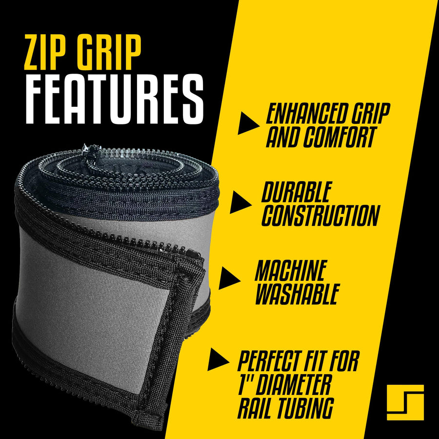 Stromberg Carlson Lend-A-Hand AM-ZIP22C Zip Grip - RV Handrail Neoprene Grip Cover with Nylon Zipper - Machine Washable - Fits AM-250, AM-255 Mini Assist Rail - 22" (Charcoal)