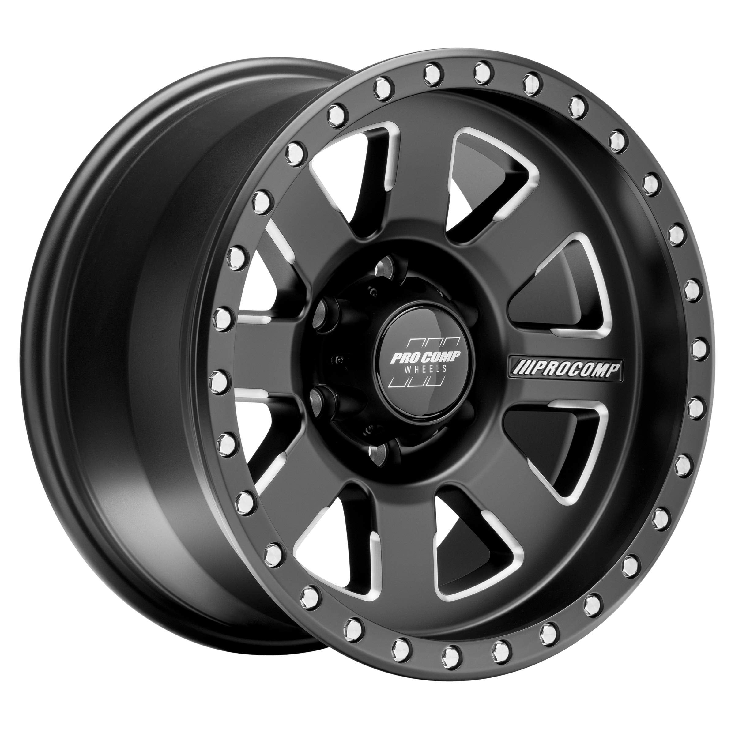 PRO COMP 74 Series Trilogy Pro Satin Black Milled (17x9 / 6x5.5 / -6mm)