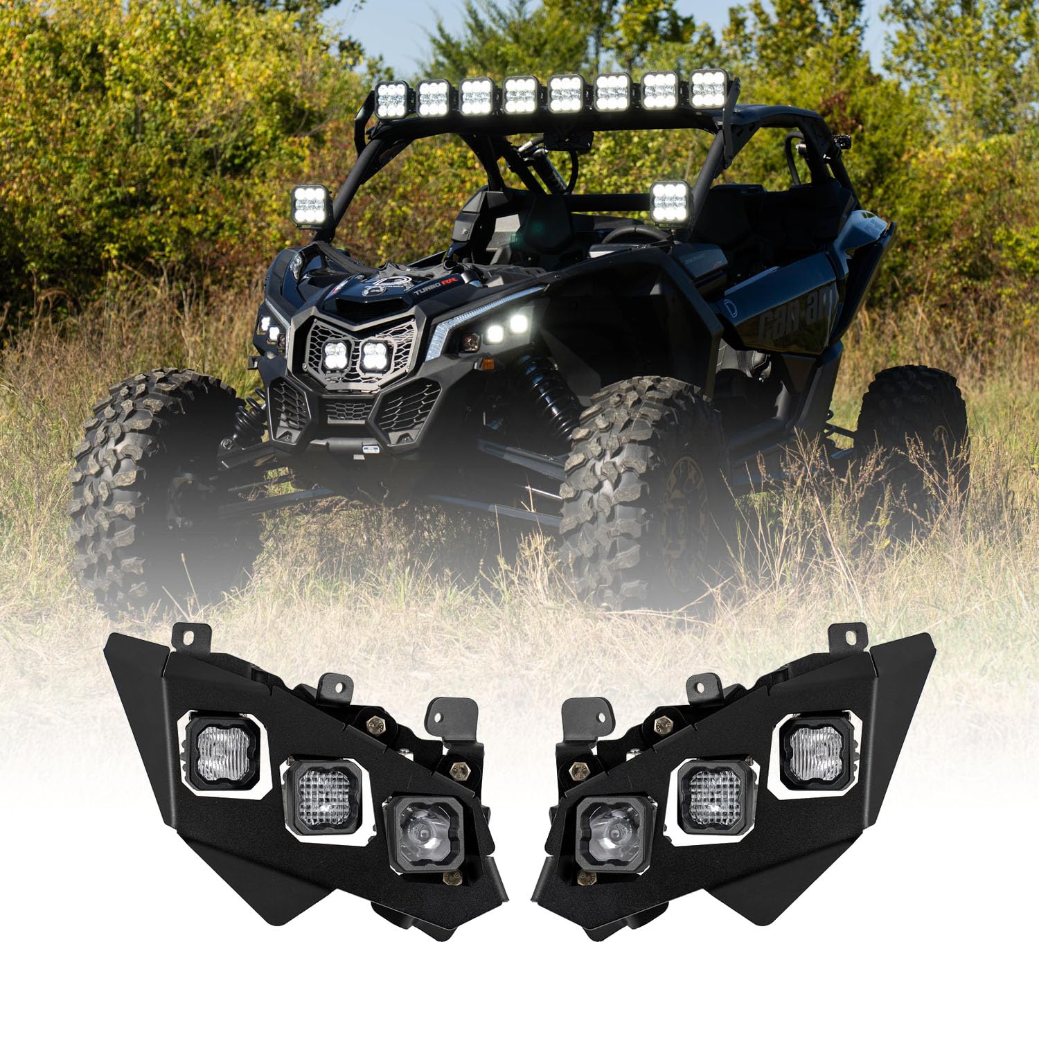 Diode Dynamics SSC1 Pro LED Headlight Kit compatible with Can-Am Maverick X3 2017-2025