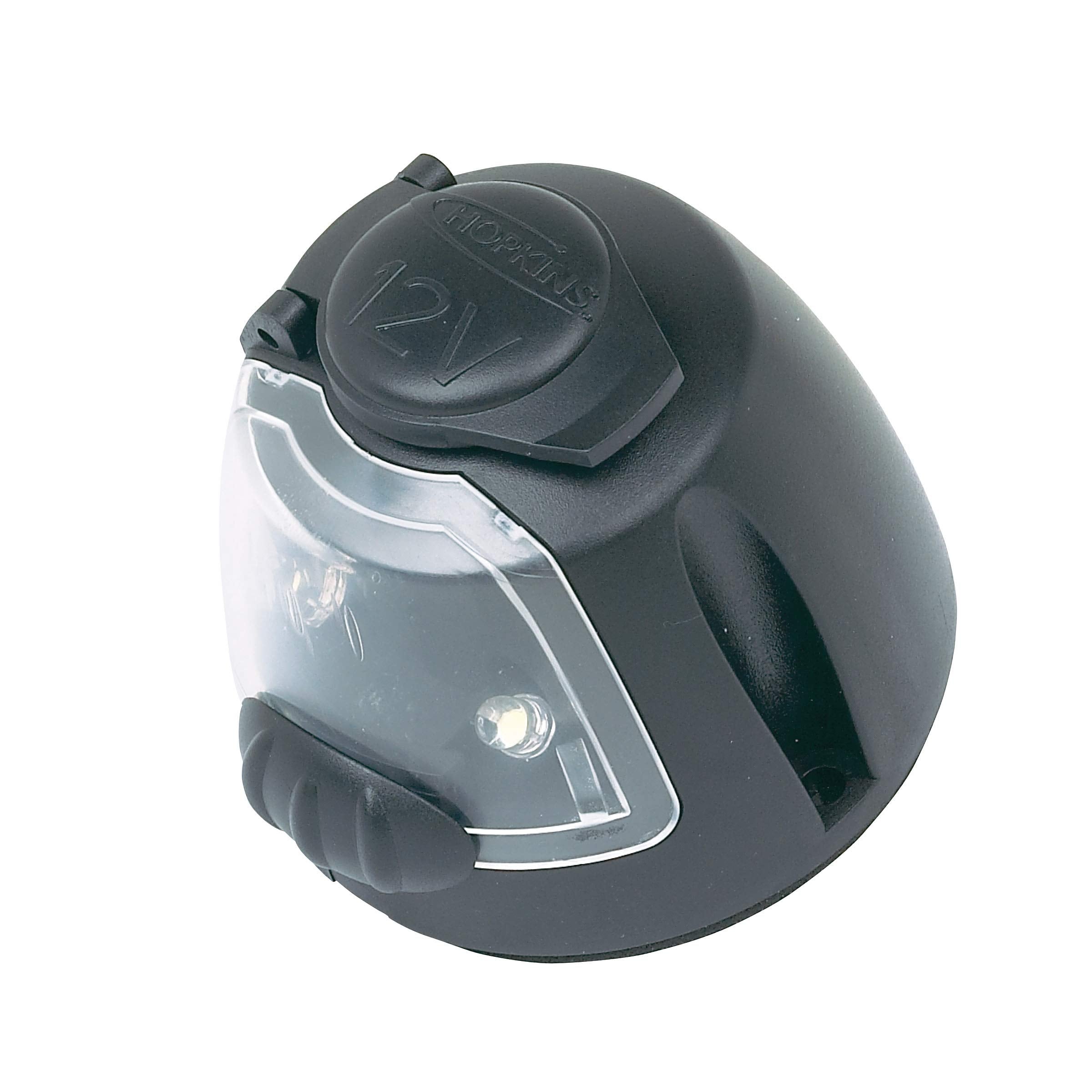 12 Volt Power Socket with Utility Light Hopkins 55120