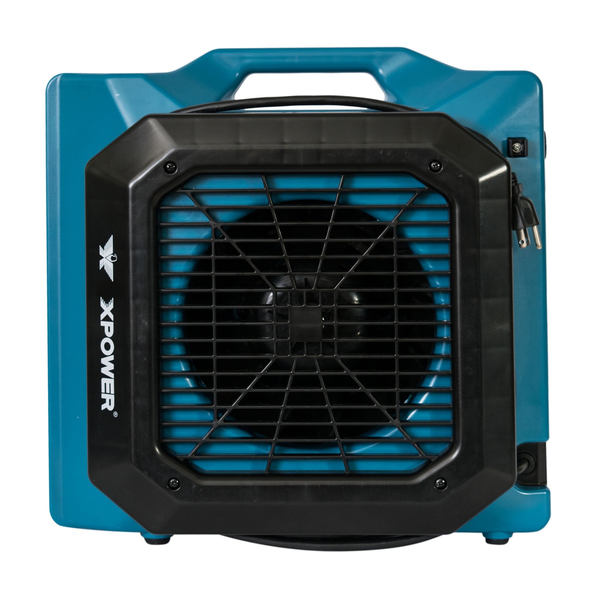 1/3 HP XPOWER XL-730A Low Profile Fan, 1150 CFM, 5 Speed Sealed Motor Air Mover, Carpet Dryer with Build-in GFCI Power Outlets for Daisy Chain (ABS)