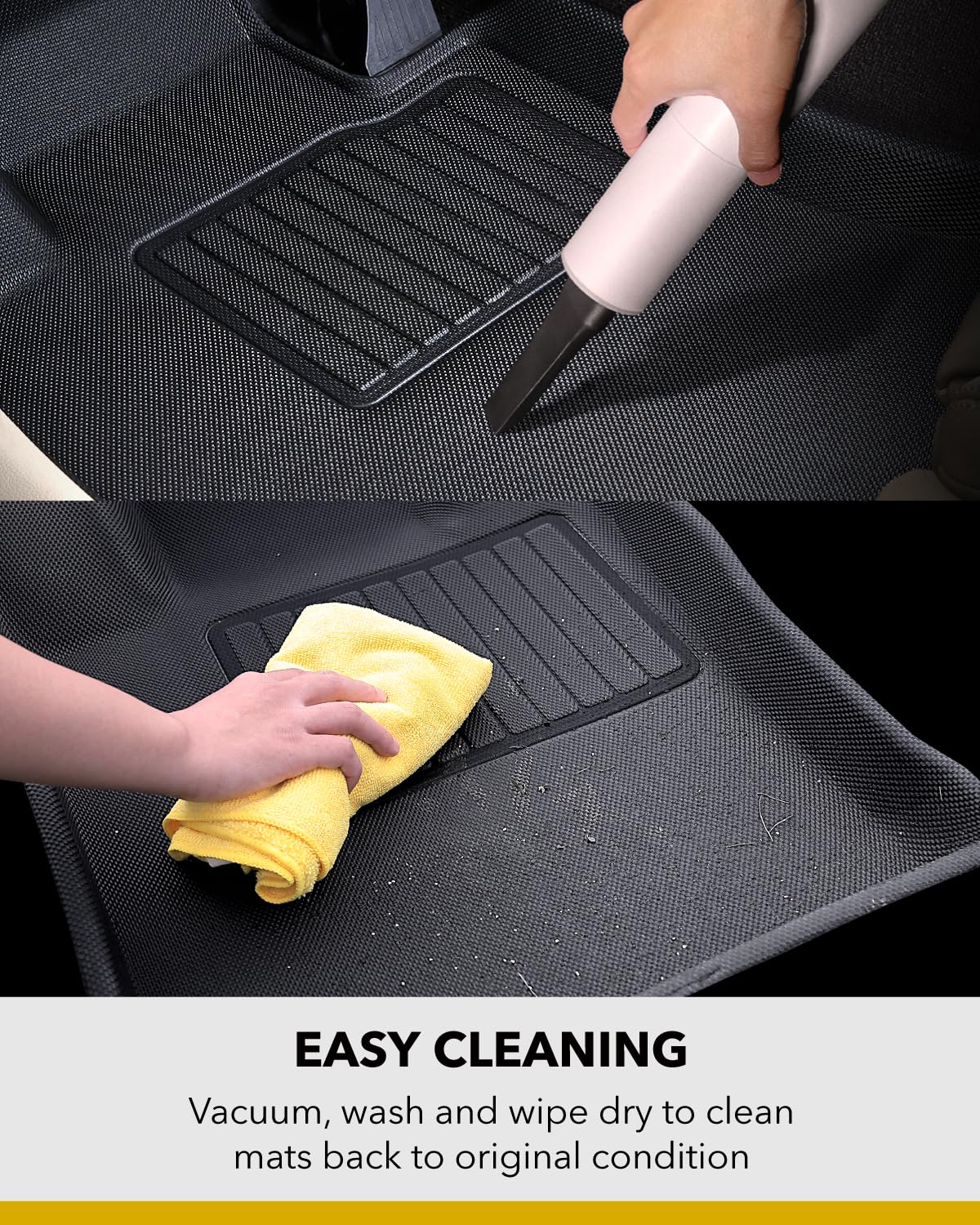 Custom Fit 3D MAXpider Kagu Floor Mat (Black) Compatible with Mercedes-Benz Eqe SUV (X294) / Eqs SUV (X296) 2023-2026 - Front Row