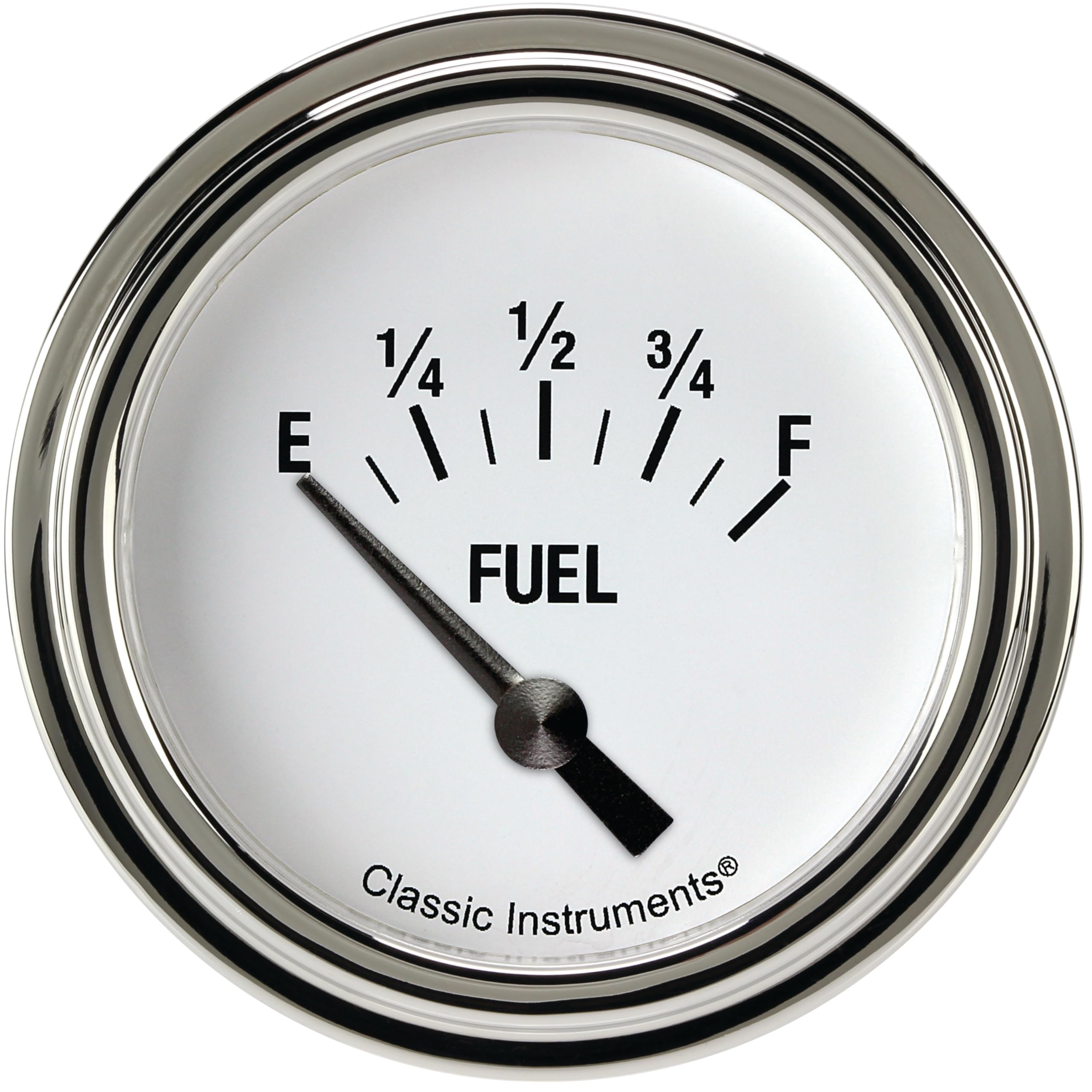 White Hot Classic Instruments 2-5/8" Fuel Gauge WH214SLF