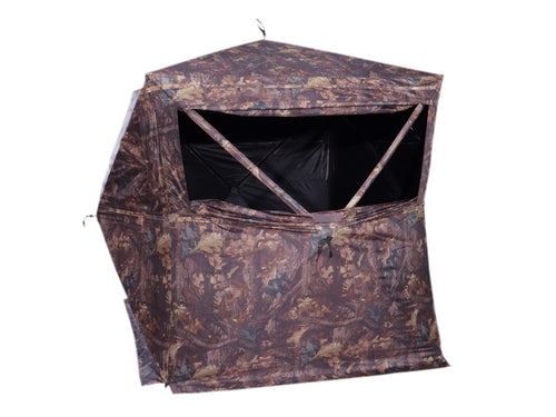 300D HME Executioner Cervidae Camo Fabric Water Resistant Standing Height 67" Three Person Pop-Up Ground Blind