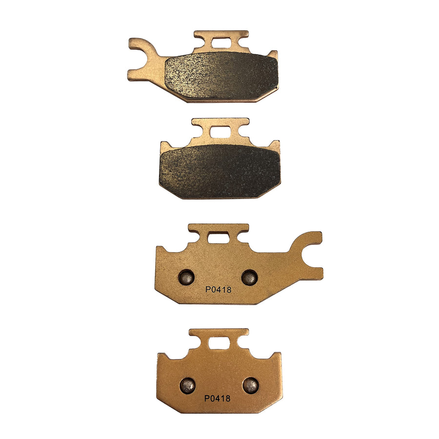 Front Left, Rear Left Demon Powersports Sintered Brake Pads Compatible for Yamaha Rhino 450/660, Raptor 700, Sintered Metallic Material for Better Grip (See Fitment Details in Description)