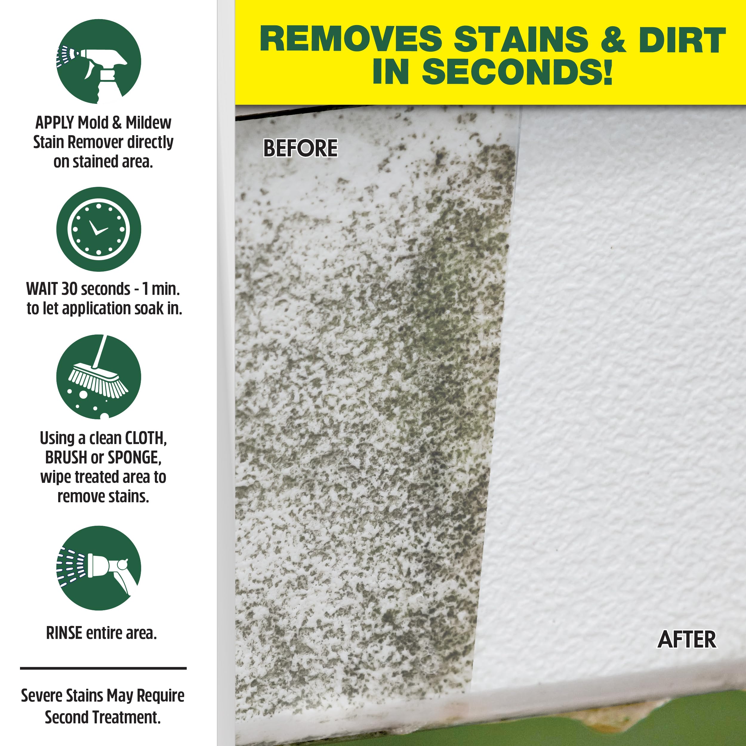 Mold & Mildew Stain Remover STAR BRITE Professional Grade - 32 OZ (120032)