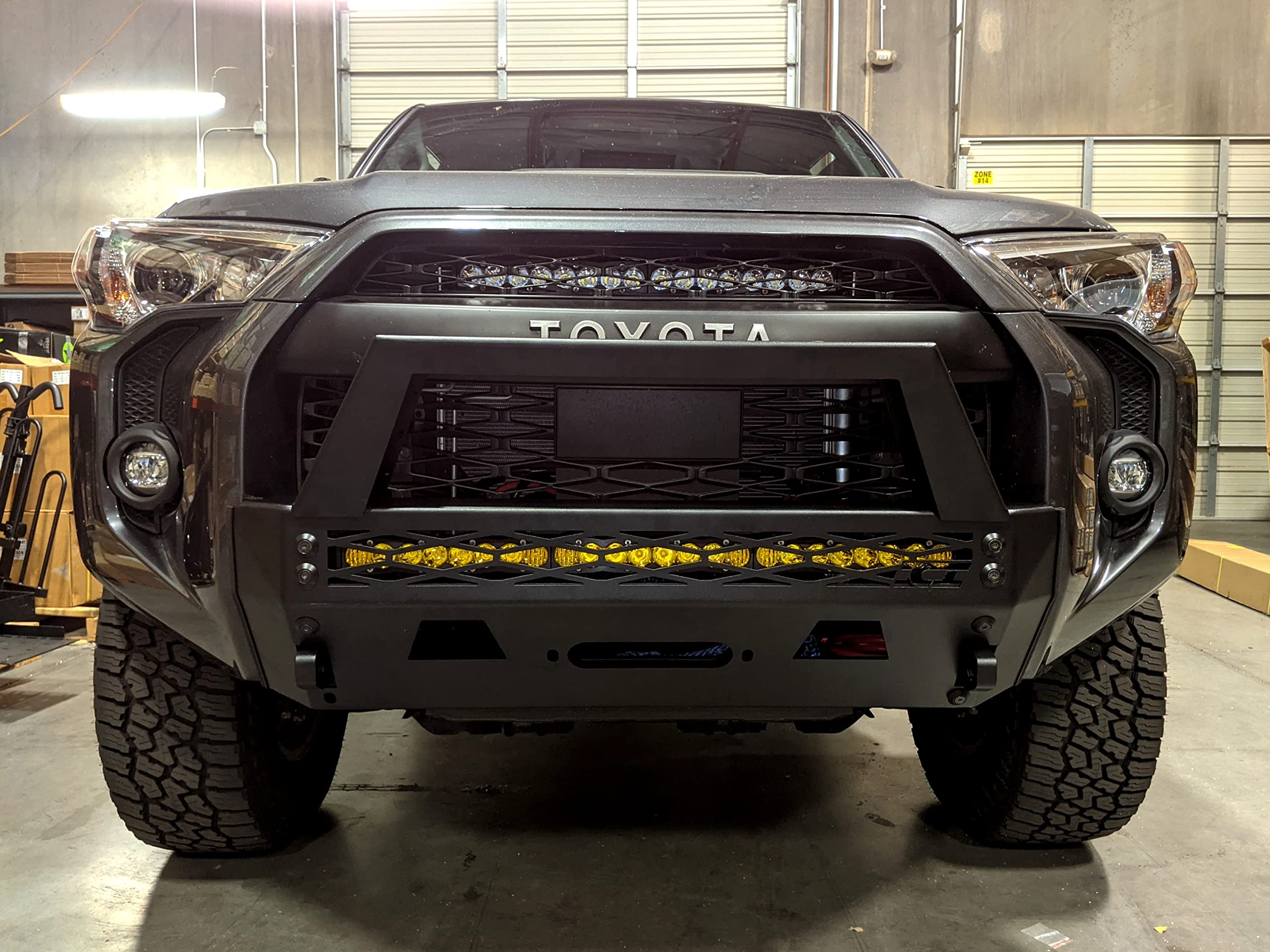 Alumilite Front Winch Bumper Compatible with ICI Aluminum Toyota 4runner 2014-2023