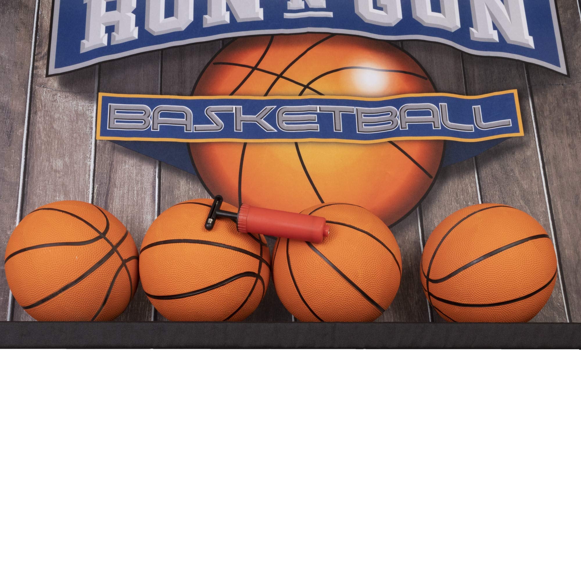 Sports TRIUMPH Run n Gun Arcade Basketball Shootout - 8 Game Modes - Quick and Easy Assembly - Folds 100% Flat for Complete Storage - Fully Portable, Play Inside or Outside