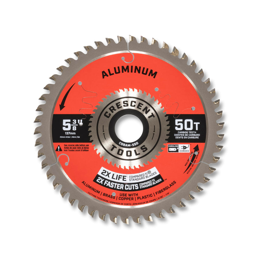 Crescent 5 3/8'' Circular Saw Blade X 50 Tooth Medium Aluminum
