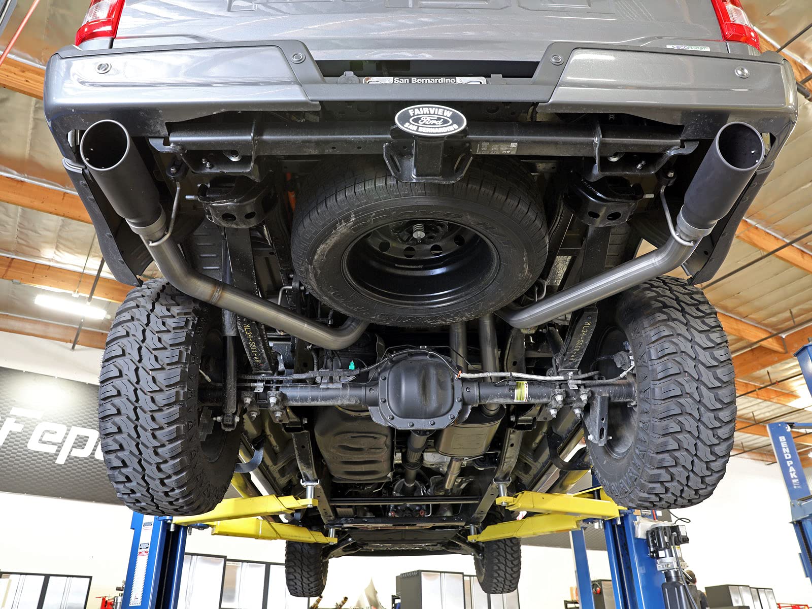 Vulcan Series aFe POWER 49-33127-B 3 IN 304 Stainless Steel Cat-Back Exhaust System w/Black Tips, fits Ford F-150 2021 V6-2.7L/3.5L (tt)/V8-5.0L