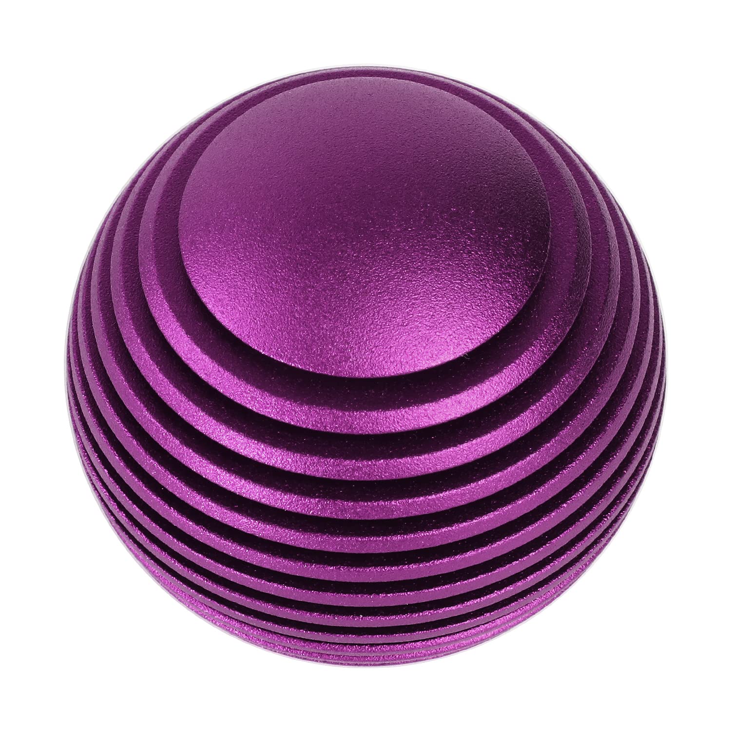 Universal NRG Innovations SK-703PP Aluminum Shift Knob with Thread Adapters, Heat Sink Style Round Ball Shape, Purple