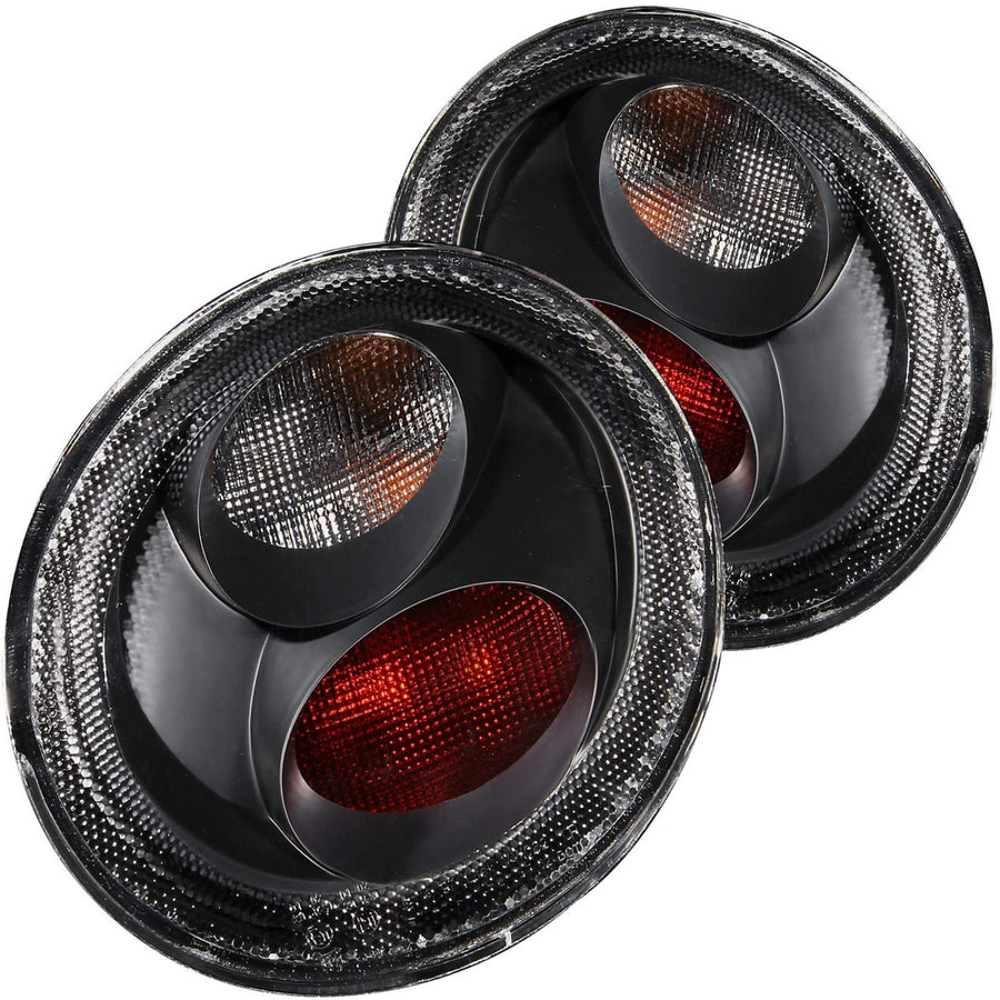 Volkswagen Beetle Anzo USA 221119 Black Tail Light Assembly - (Sold in Pairs)
