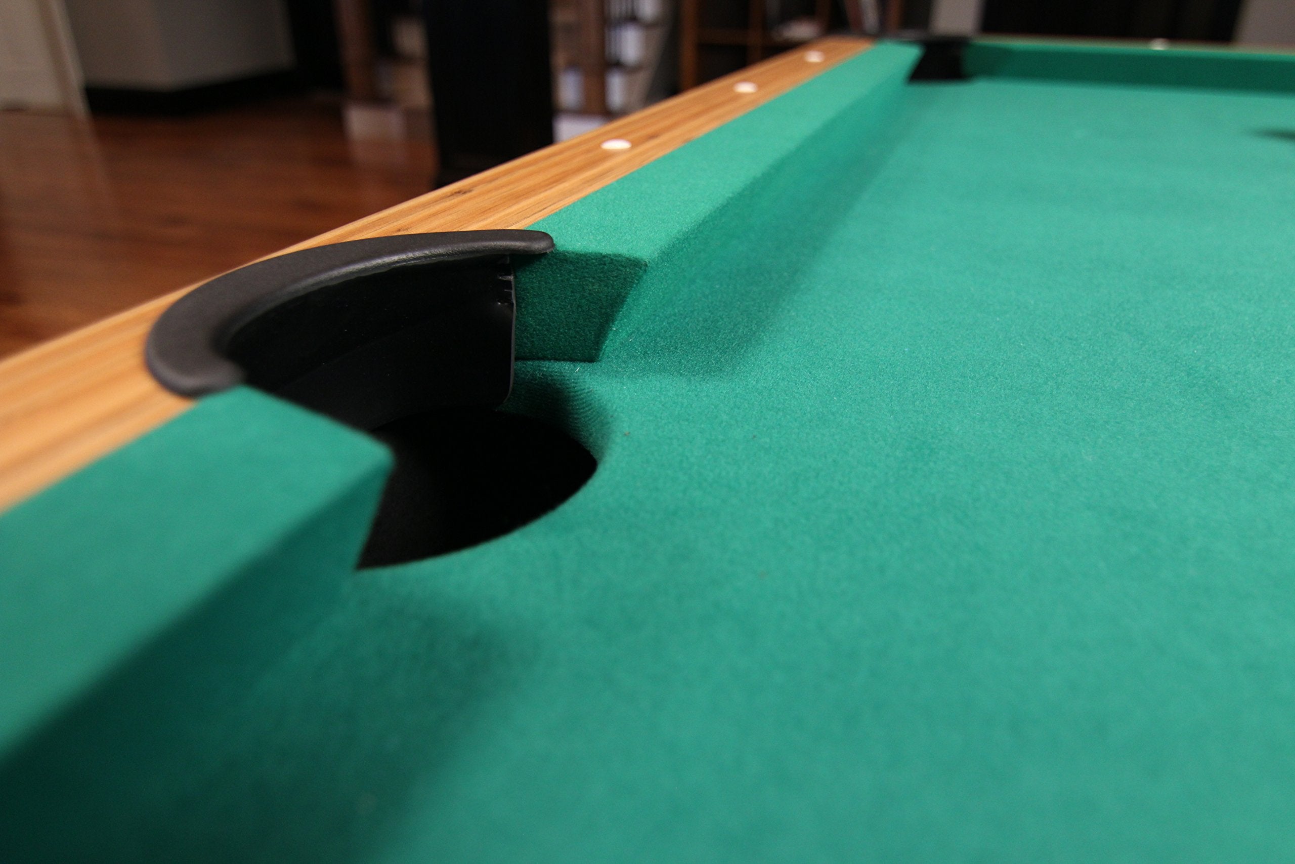 Mizerak 6.5' Dynasty Space Saver Billiard Table with Leg Levelers, Automatic Ball Return, and Classic Green Nylon Cloth