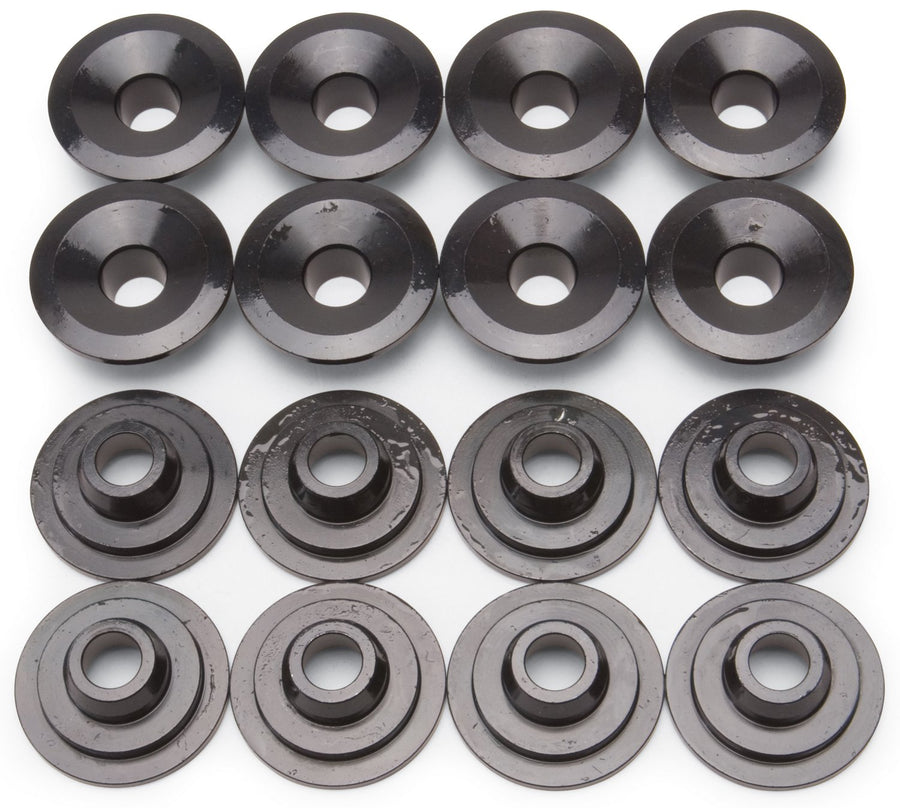 Edelbrock Valve Spring Retainer 9715 Valve Spring Diameter 1.55 in. 16 pc. Black-Oxide Finish