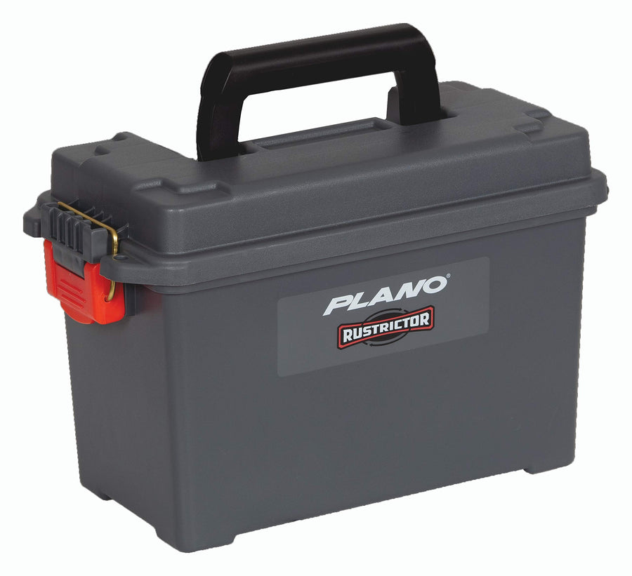 Plano Field Rustrictor Ammo Box .50 Caliber, Gray, All-Weather & Anti-Rust Ammo Storage Box, Large Plastic Ammunition Box, Waterproof Ammo Can, Holds 6 Boxes of Ammunition