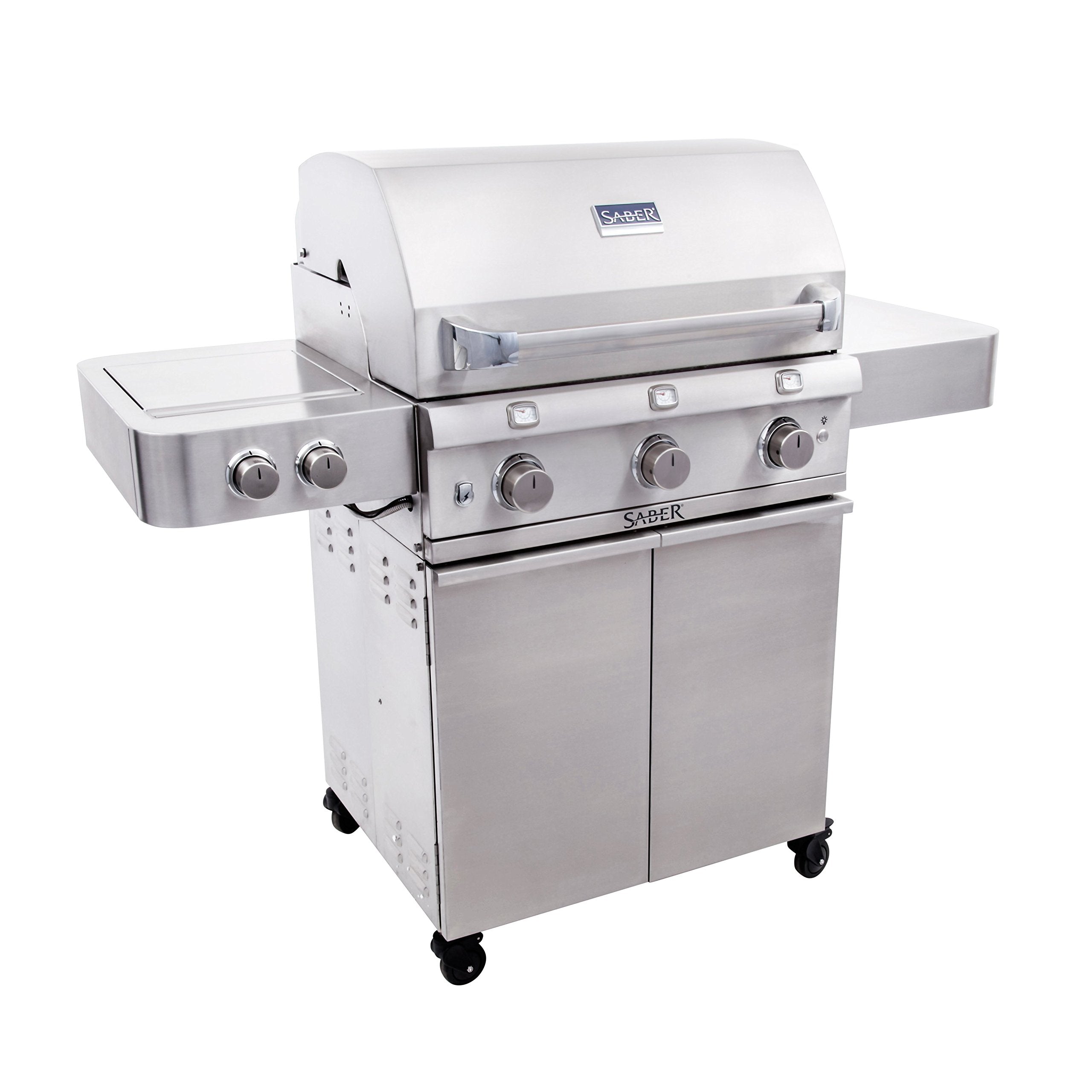 3-Burner Saber Grills R50SC0017 Grill, Stainless Steel