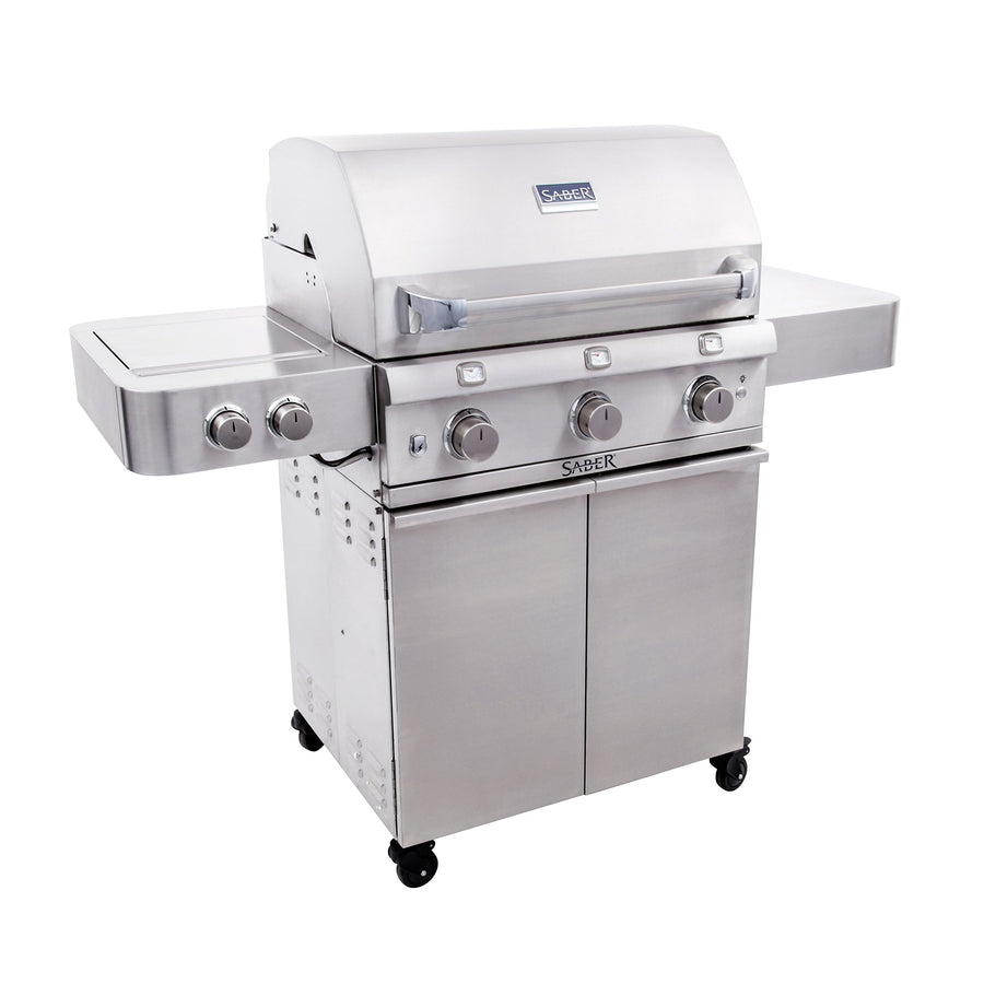 3-Burner Saber Grills R50SC0017 Grill, Stainless Steel