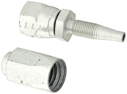 Gates Field Attachable 4C5E-4RFJSX for C5E Hose, Dual Seat Female JIC 37/SAE 45 Flare Swivel, Steel, 3/16" ID (Pack of 5)