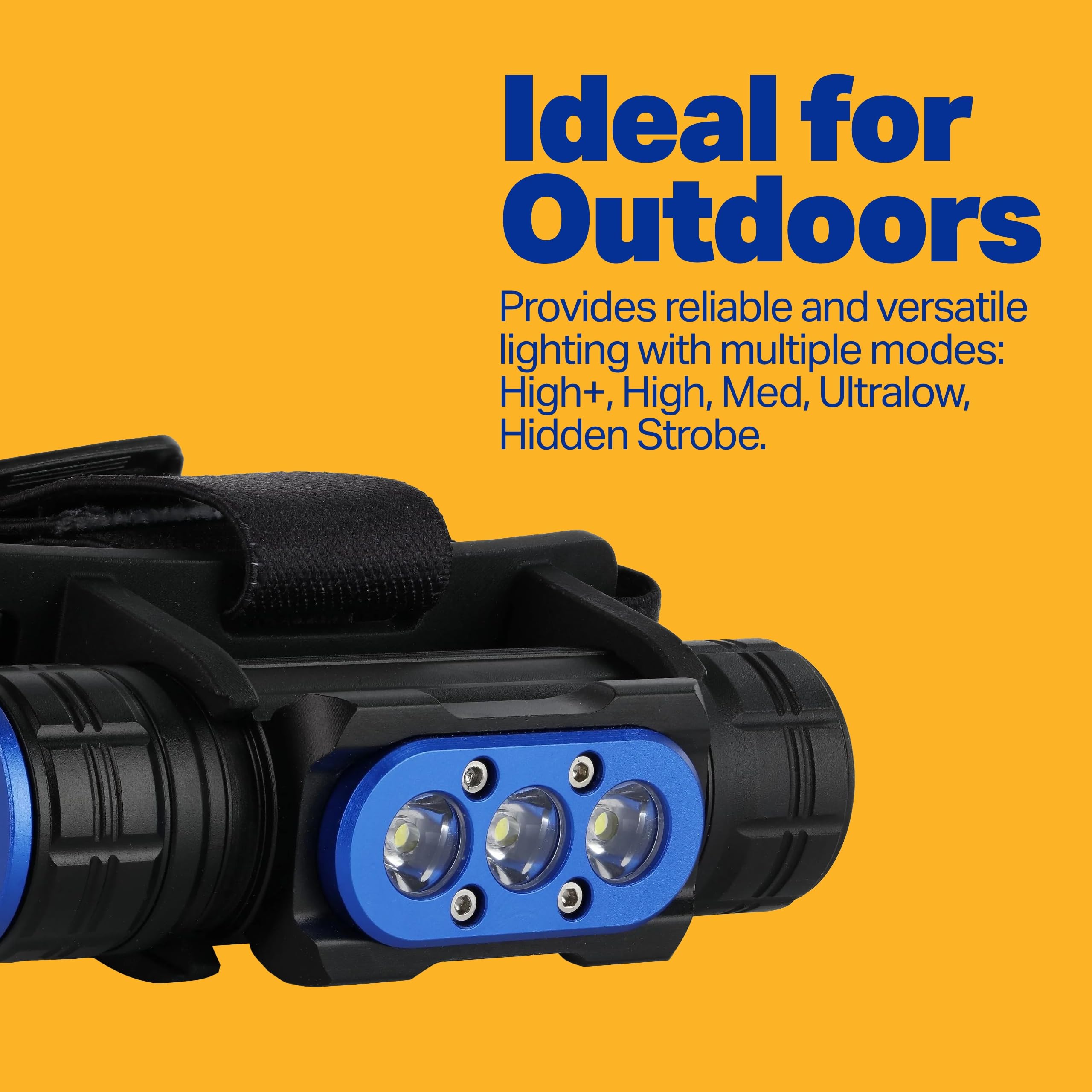 Pro Series LUXPRO XP780 Multi-Mode LED Headlamp - Rechargeable, Bright Headlamp - Removable Over-The-Head Strap