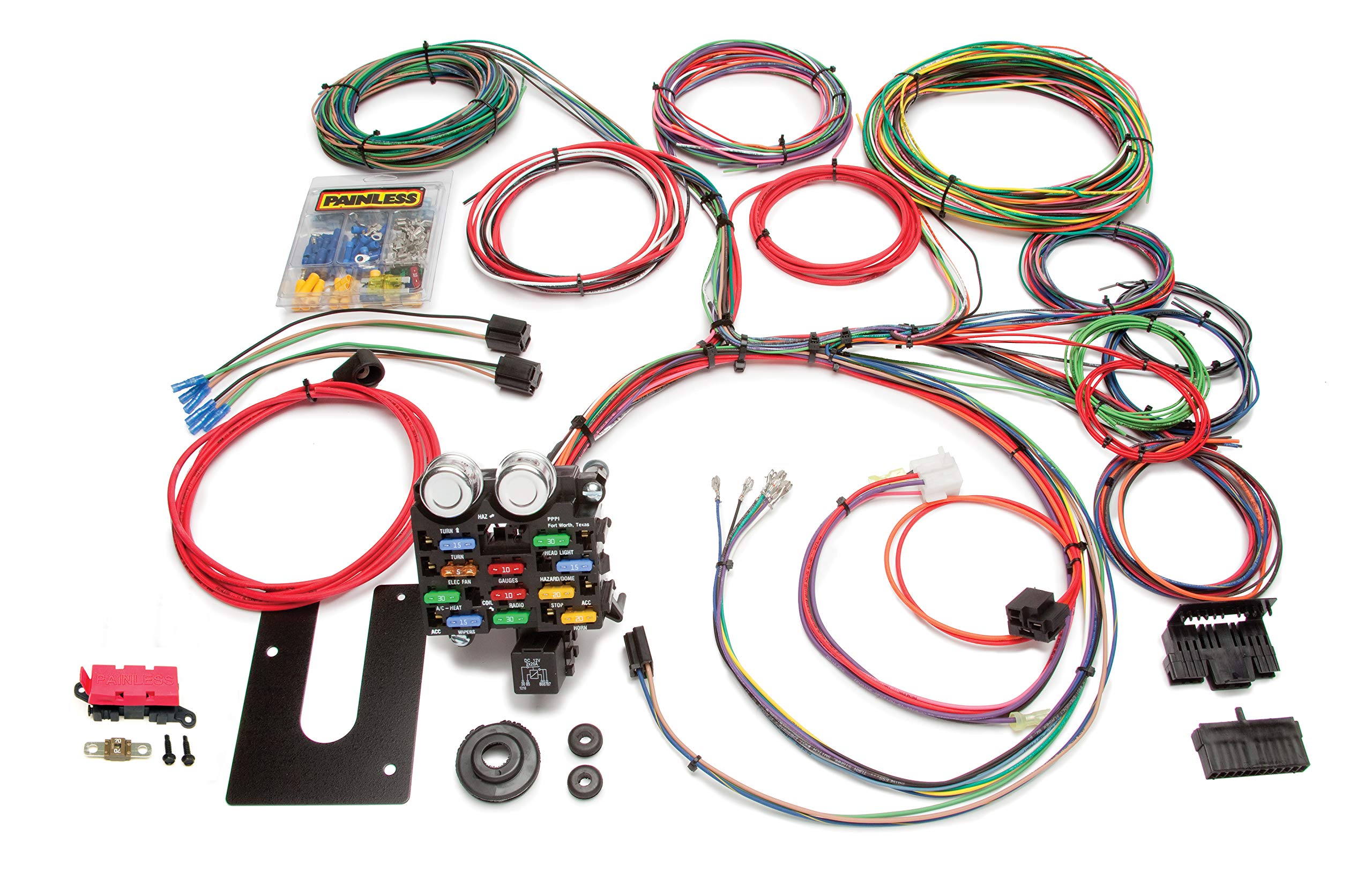 Classic Painless Performance 10101 Customizable Chassis Harness - GM Keyed Column - 21 Circuits