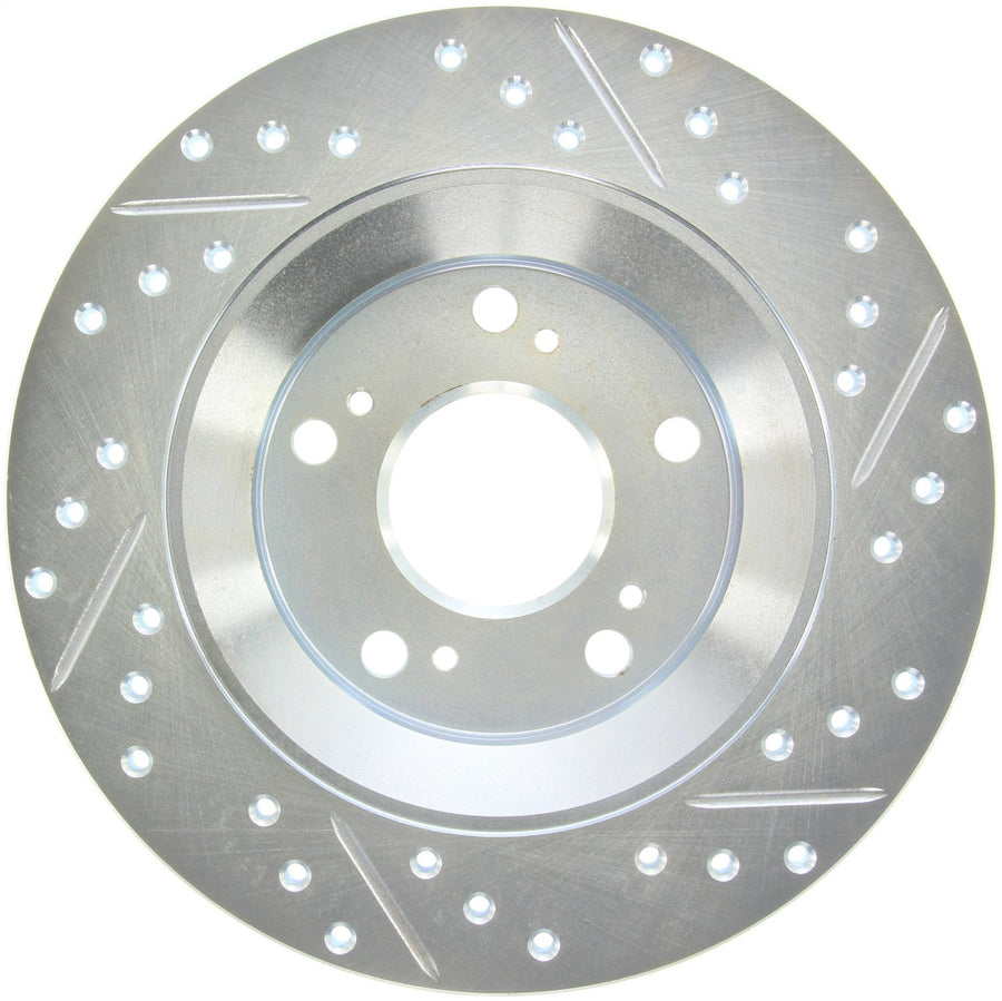 StopTech Select Sport 227.40050R Rear Right Drilled/Slotted Disc Brake Rotor - Fits 2000-2009 Honda S2000 Vehicles