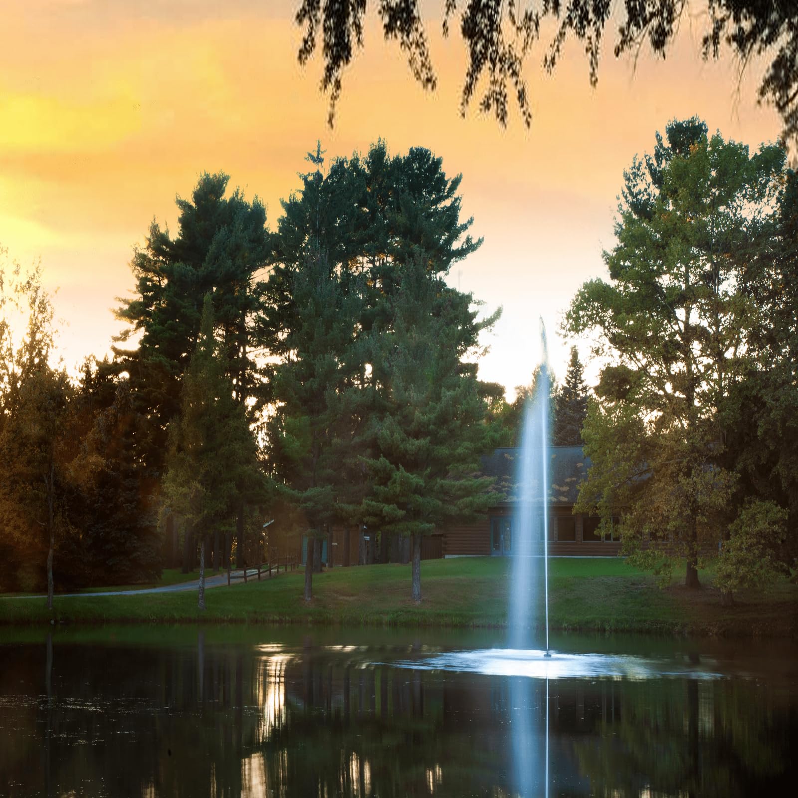 Gusher Fountain Scott Aerator 1/2 HP 230V Pond Aerator with 70 ft. Electric Cord | Decorative Pond Fountain | Aerating Fountain for Lakes & Ponds | Maintenance Free Stainless Steel Fountain