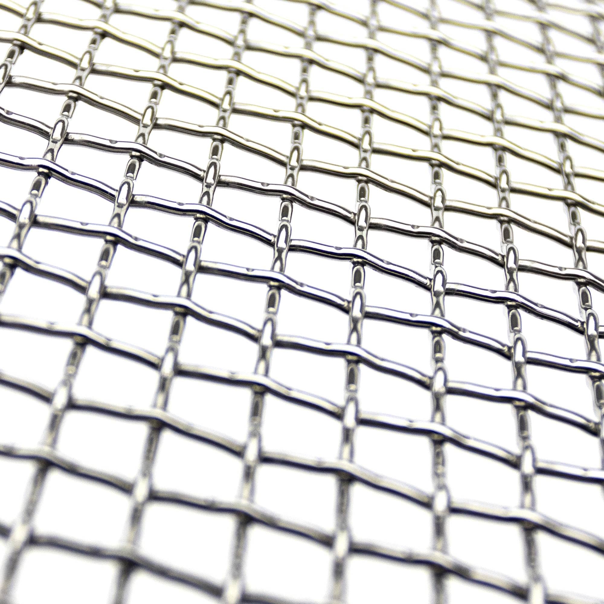 12" x 40" Stainless Steel Polished T-Rex 54009 Flat Wire Mesh