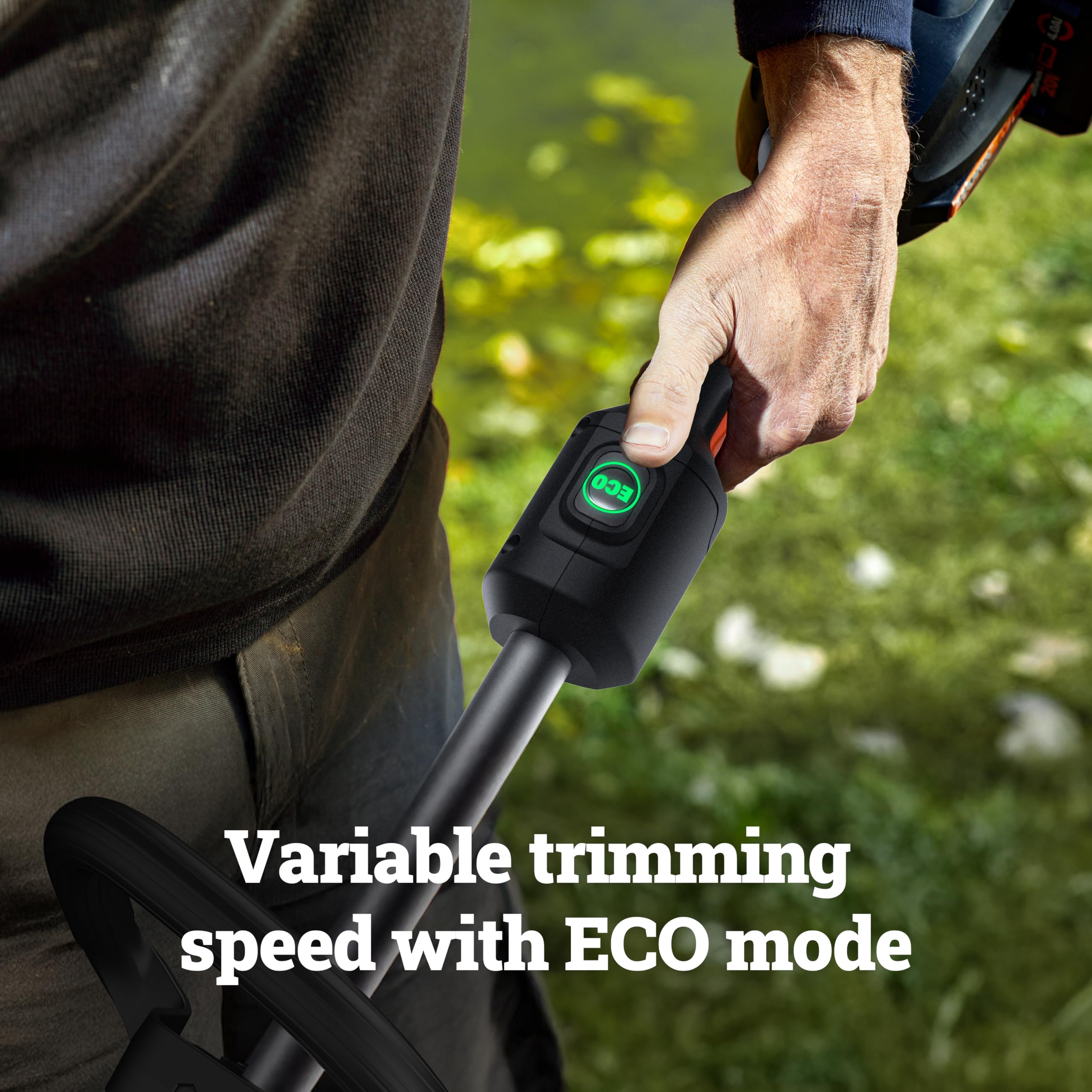 40V Worx Nitro 15" Cordless String Trimmer with Brushless Motor, Powerful Grass Trimmer with Dual-Exit Bump-Feed Head, Lightweight Weed Trimmer Easy-Load Spool Head – Batteries & Charger Included