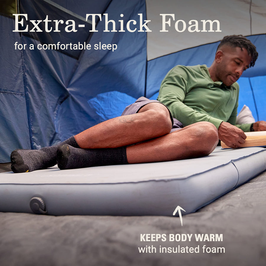 Coleman Self-Inflating Cloudland Sleeping Pad, Extra Thick Insulating Foam, Air Fills in Minutes