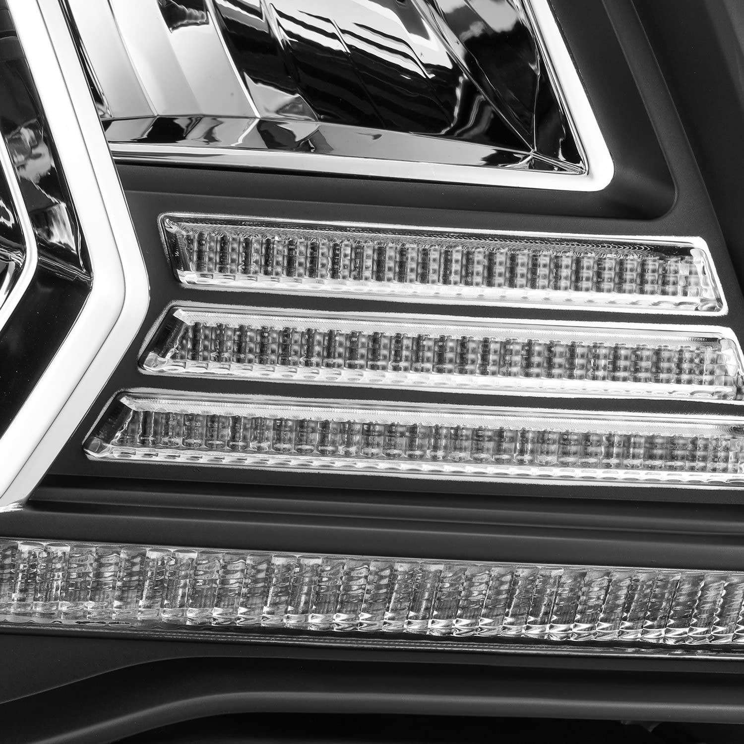 880735 AlphaRex USA LUXX Series LED Projector Headlights fits Toyota Tacoma