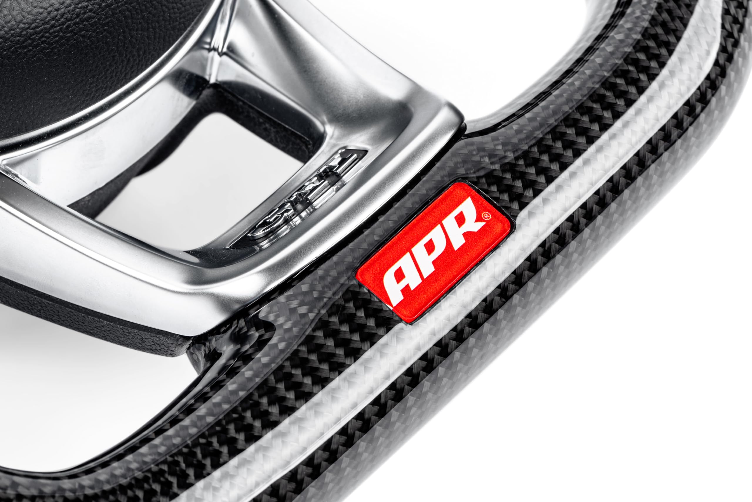 Steering Wheel APR MS100201 - Carbon Fiber/Leather - Red