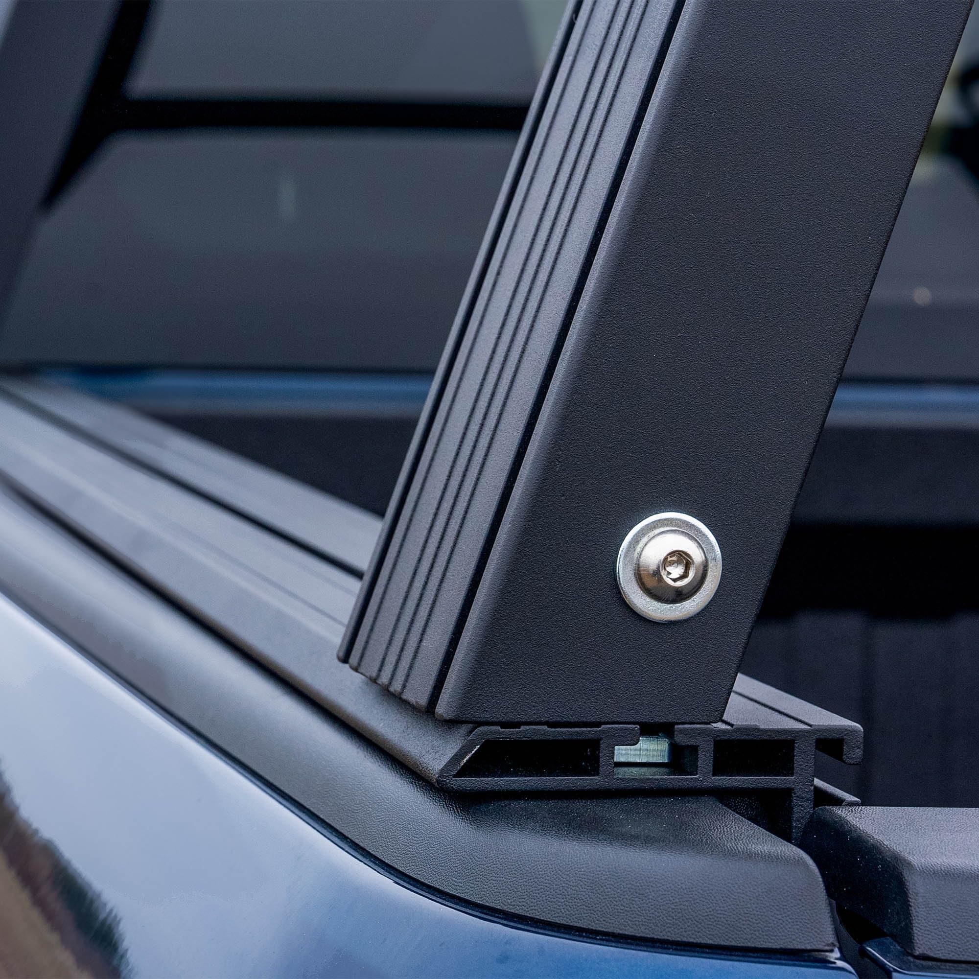 Heavy Duty Black Horse Ladder Rack Over Cab System 8' Bed Black Powder Coated Compatible with All 3/4-ton Trucks with 8ft Bed Length Not Compatible with tonneau covers-CSFRHD8B