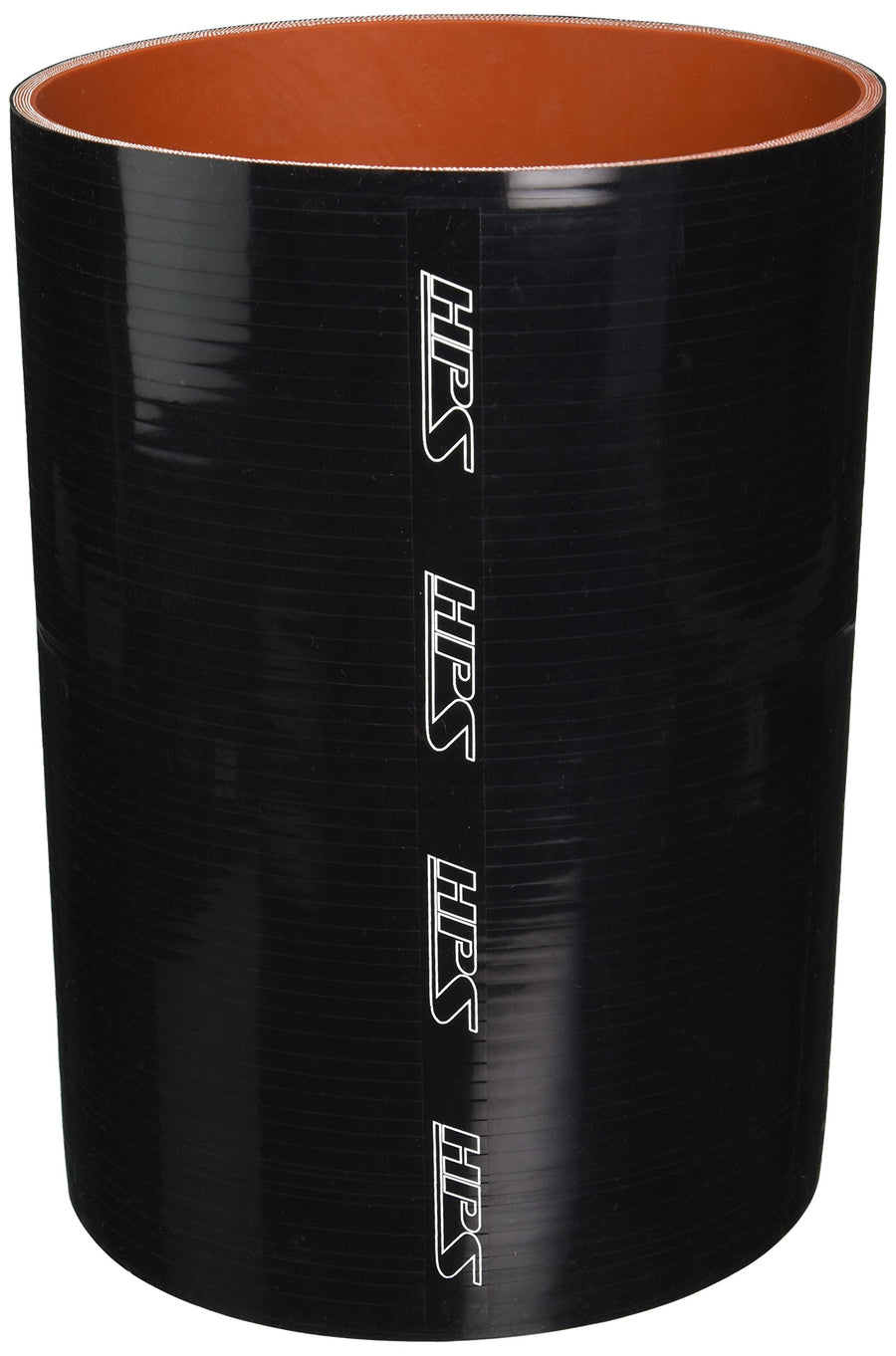 HPS HTST-800-BLK Silicone 6-ply High Temperature Reinforced Tube Coupler Hose, 15 PSI Maximum Pressure, 12" Length, 8" ID, Black