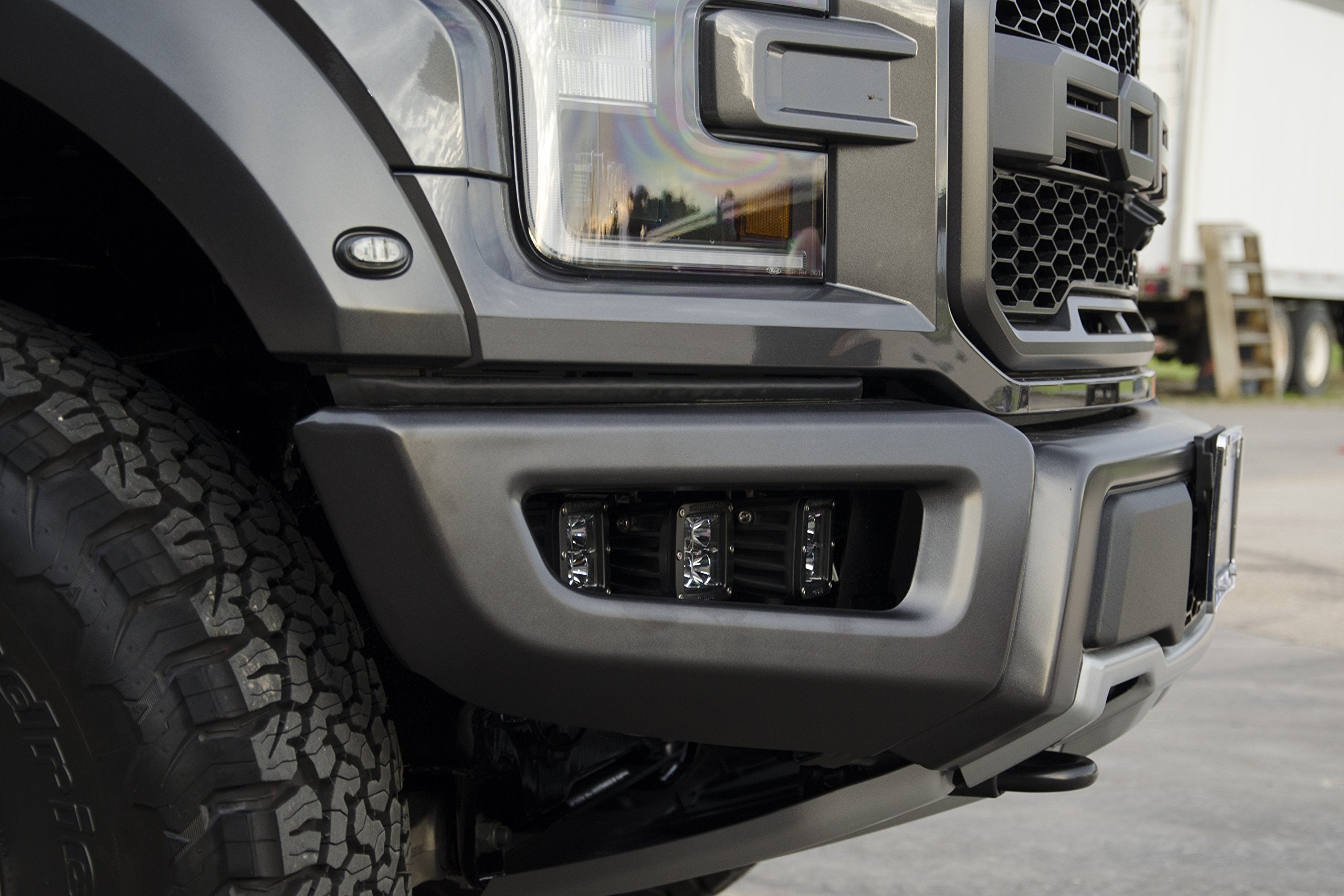 Fog Light Mounts N-Fab | Textured Black | F183FB | Fits 2017-2022 Ford Raptor (Lights Sold Seperately)