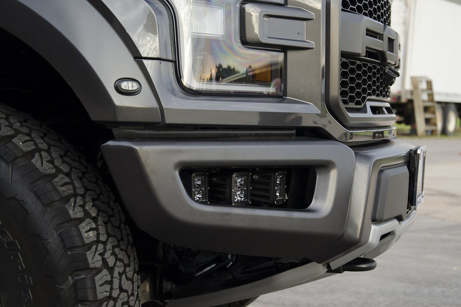 Fog Light Mounts N-Fab | Textured Black | F183FB | Fits 2017-2022 Ford Raptor (Lights Sold Seperately)
