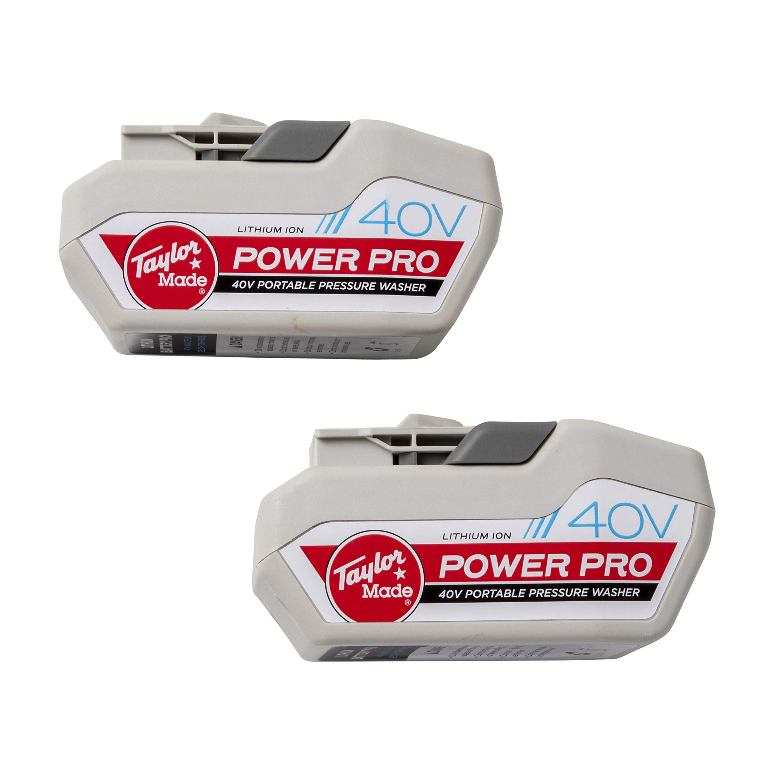 Power Pro Taylor Made 40V Power Washer — 520 Max PSI with Adjustable Pressure Settings - Long and Rotatable Nozzle, 6-in-1 Spray Attachment and (2) 40V Lithium Ion Batteries Included - 2020212913