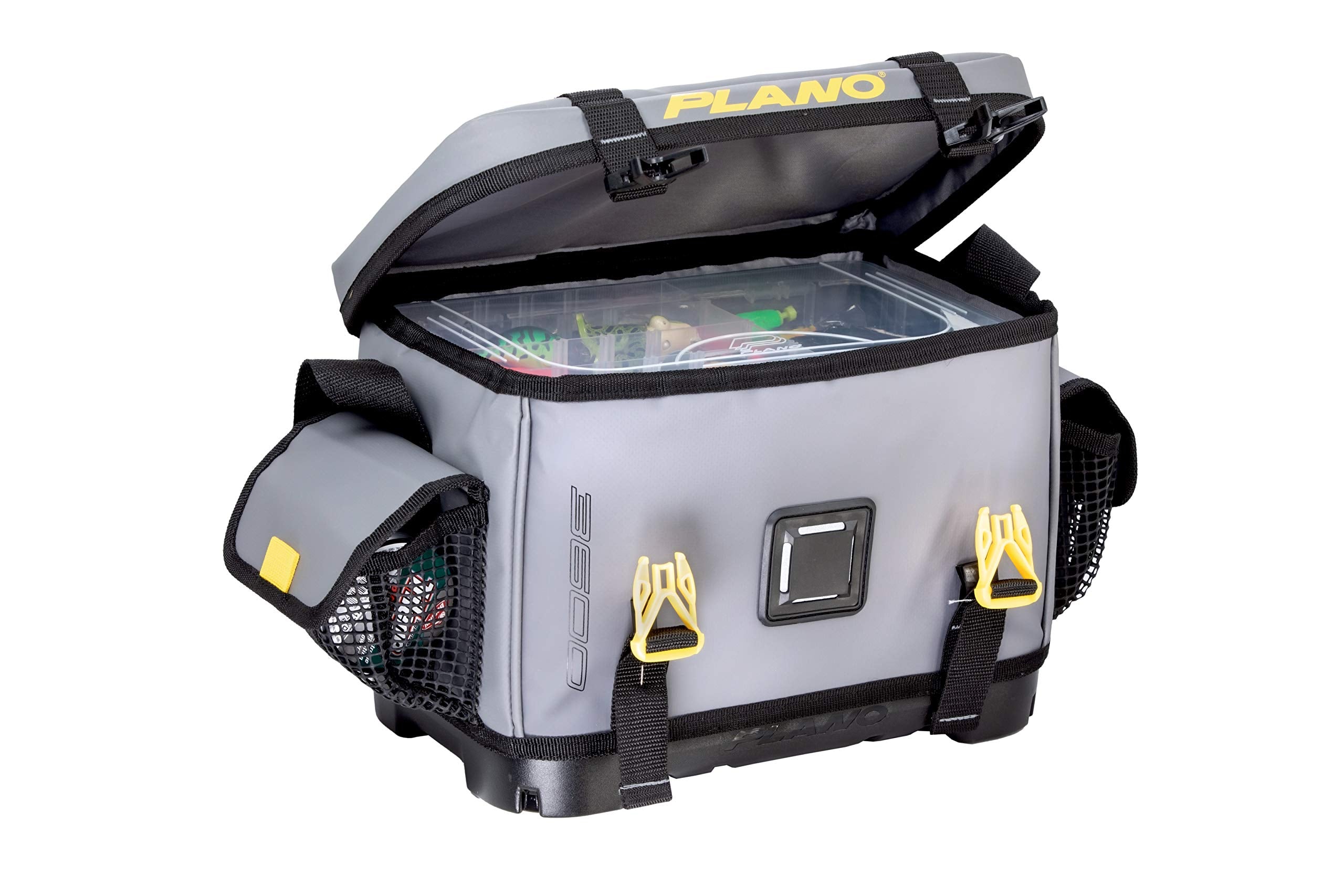Z-Series Plano 3600 Tackle Bag, Medium, Gray 500D PVC Fabric, Includes 2 3600 StowAway Storage Utility Boxes, Waterproof and Non-Slip Base Soft Tackle Box
